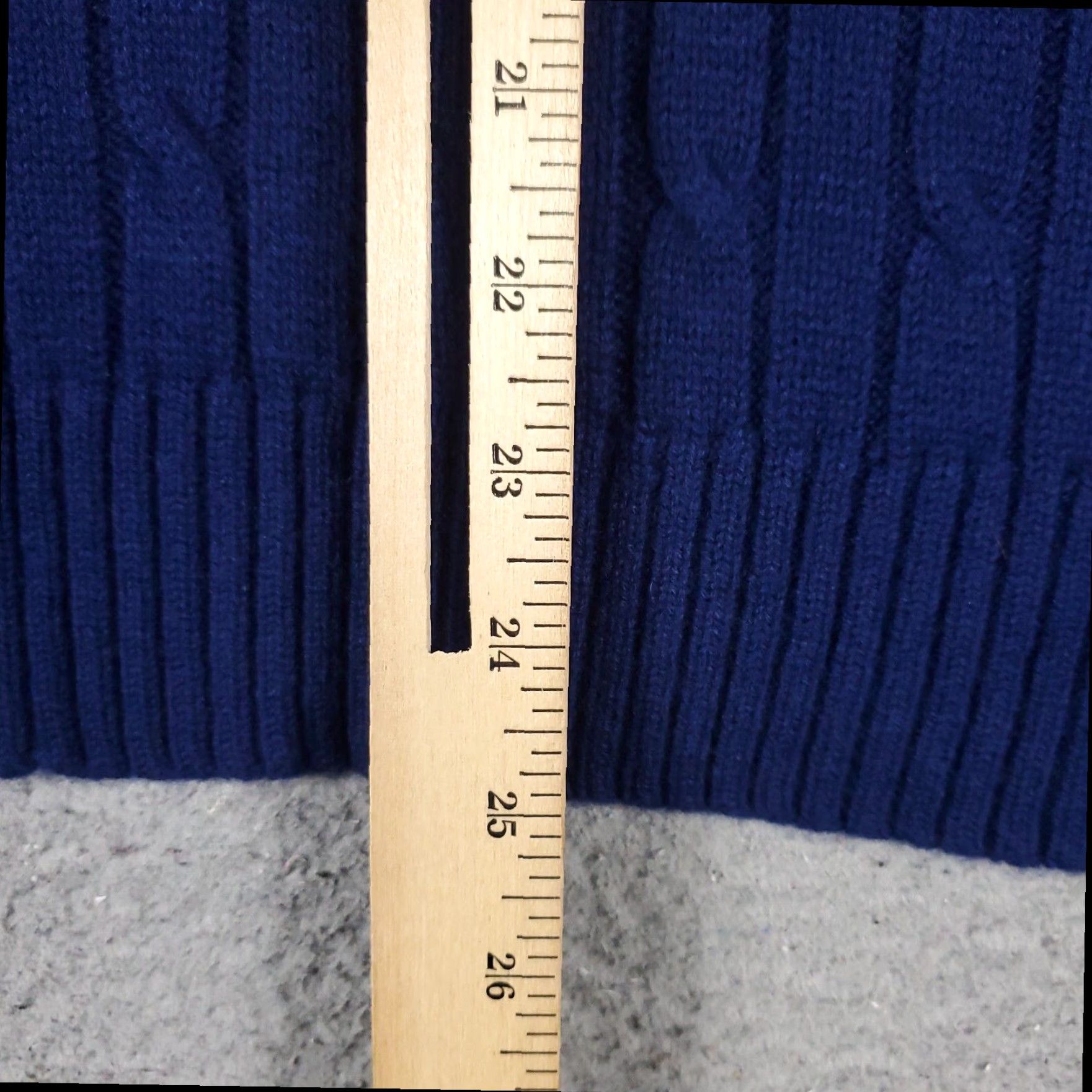 Vineyard Vines Vineyard Vines Blue Cable Knit Sweater Womens Small Long Sleeve Pullover Crew Neck Cotton Size S / US 4 / IT 40 - 6 Thumbnail