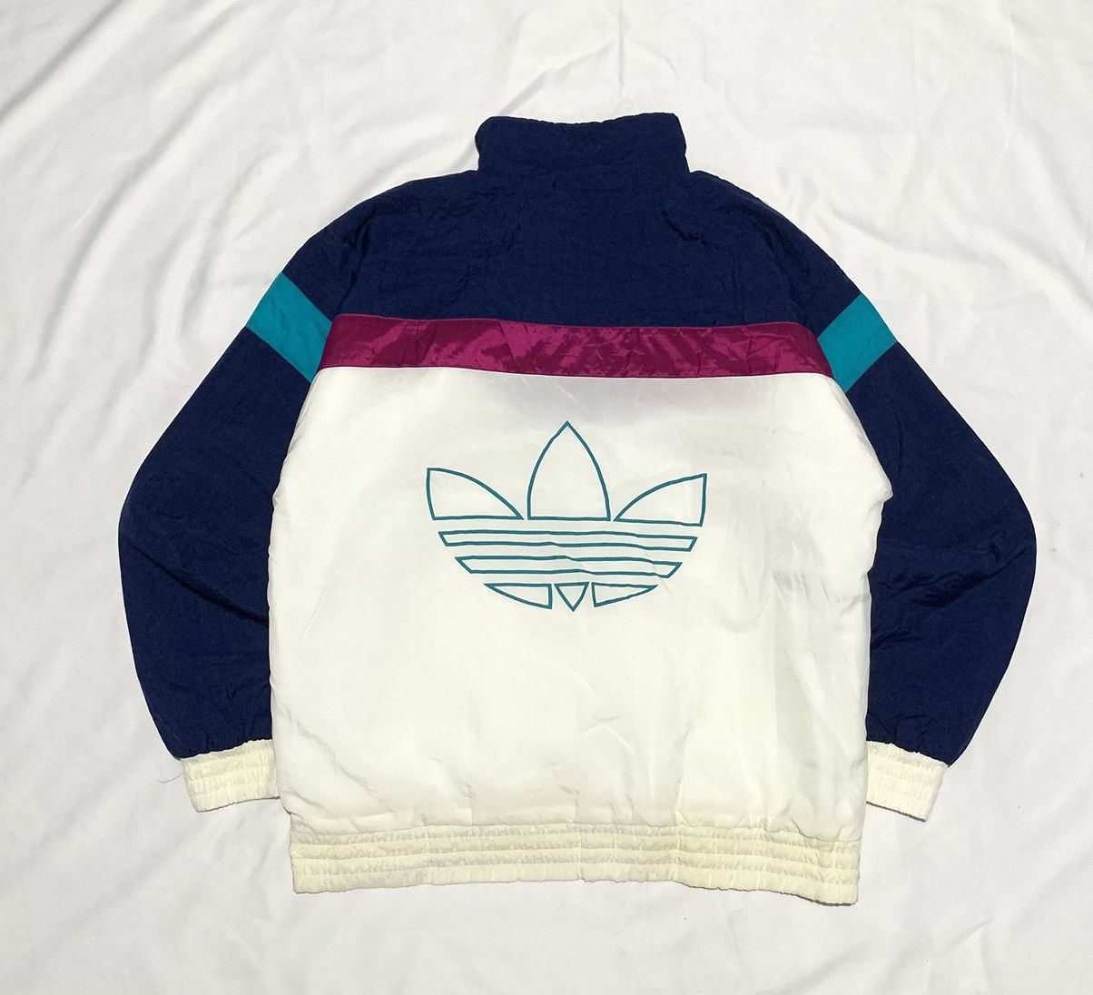 Adidas × Vintage 90'S Adidas Nylon Paded Jacket Size US M / EU 48-50 / 2 - 2 Thumbnail