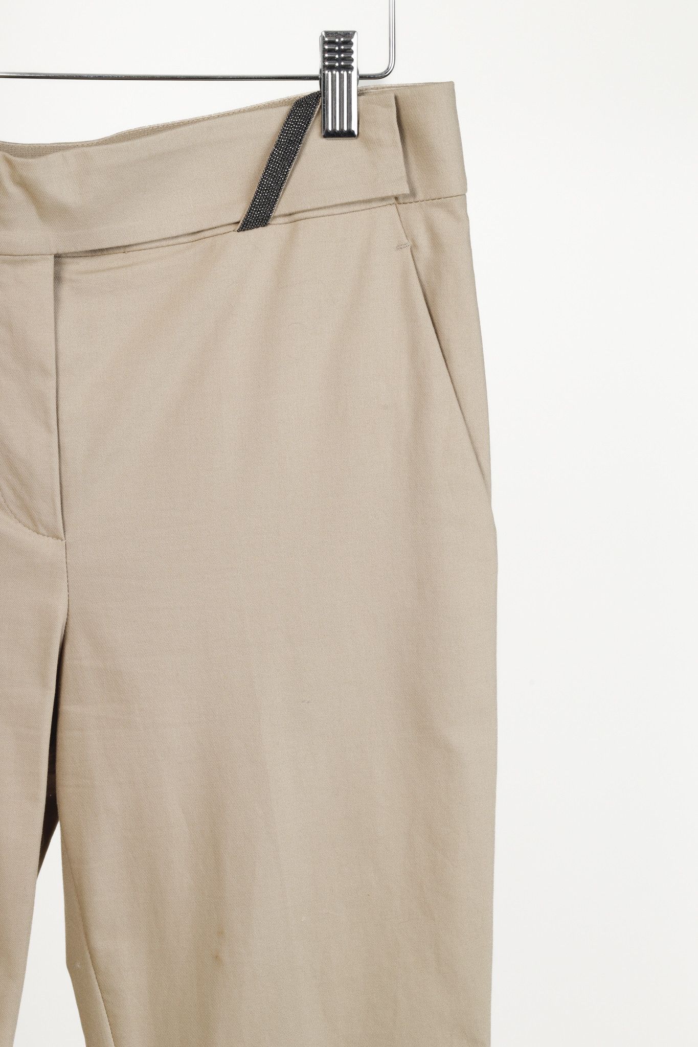 Brunello Cucinelli Brunello Cucinelli Monili Bead Khaki Pants Size 33" - 5 Thumbnail