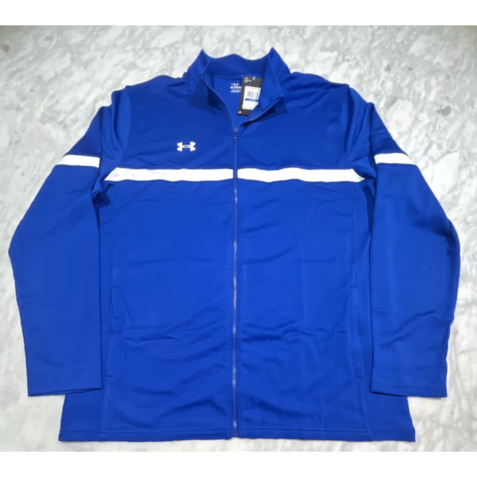 Under Armour Under Armour Jacket Mens XL Blue Full Zip Track WUp FZ Knit Warm-Up NWT Size US XL / EU 56 / 4 - 2 Thumbnail