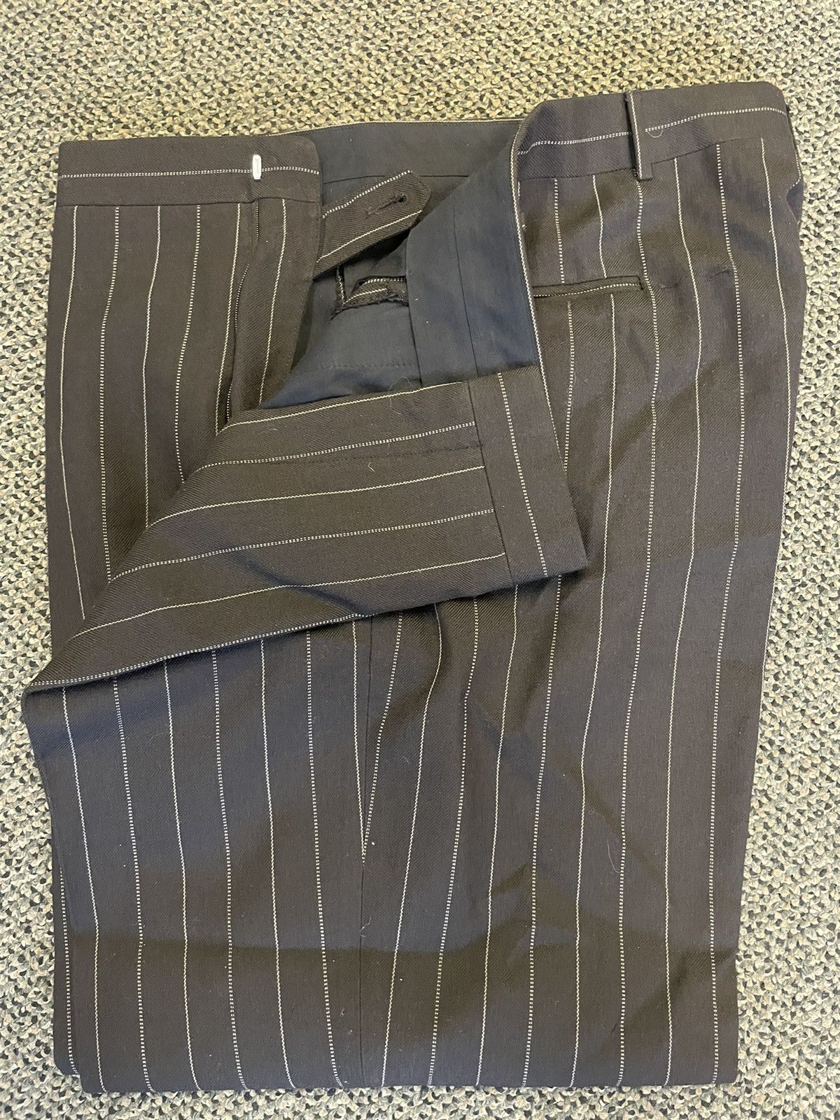 Polo Ralph Lauren × Vintage 3-button Striped Wool Twill Suit Size 46R - 11 Thumbnail