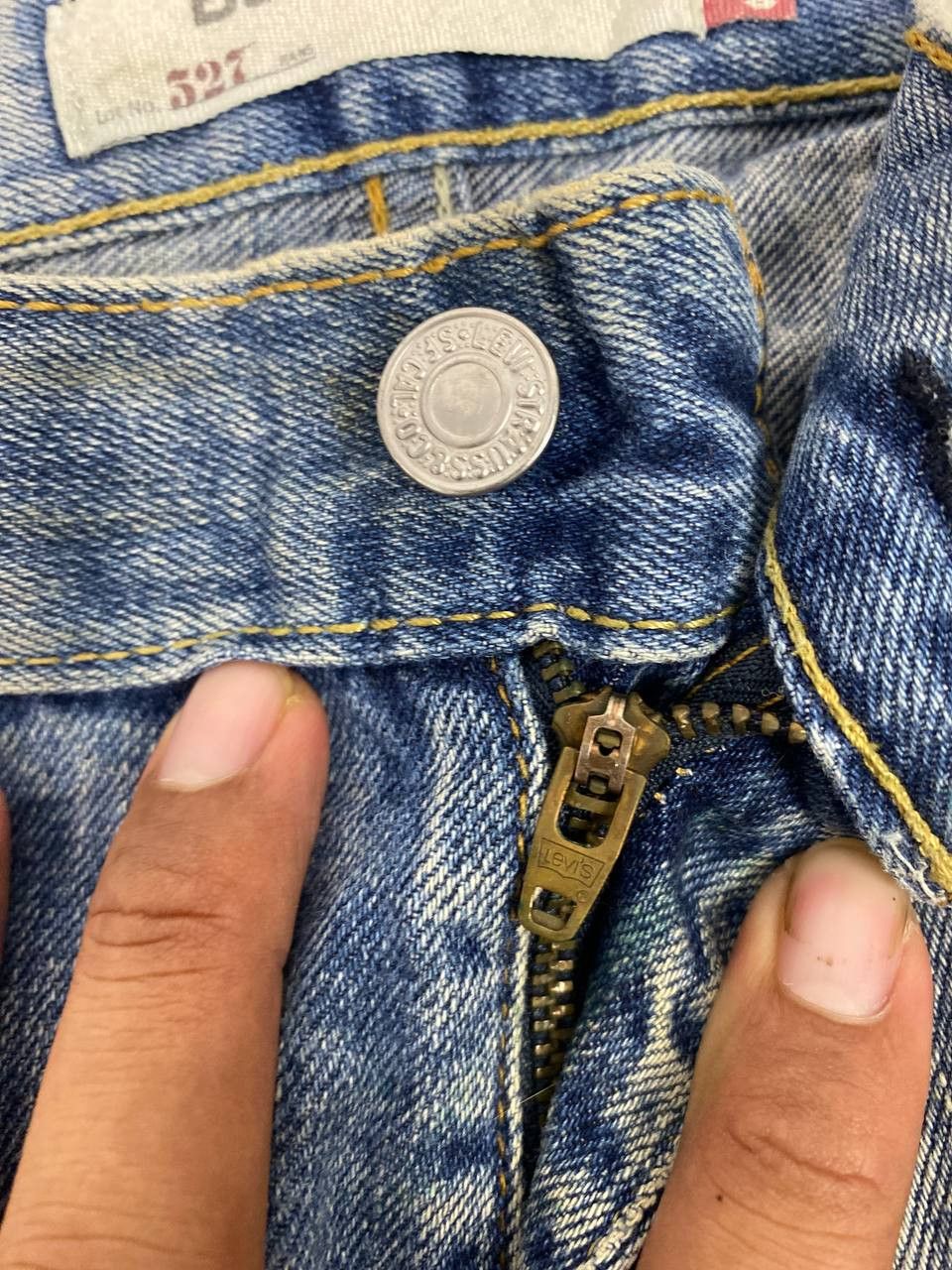 Levi's vintage levis 527 bootcut flare distressed denim Size US 34 / EU 50 - 11 Thumbnail