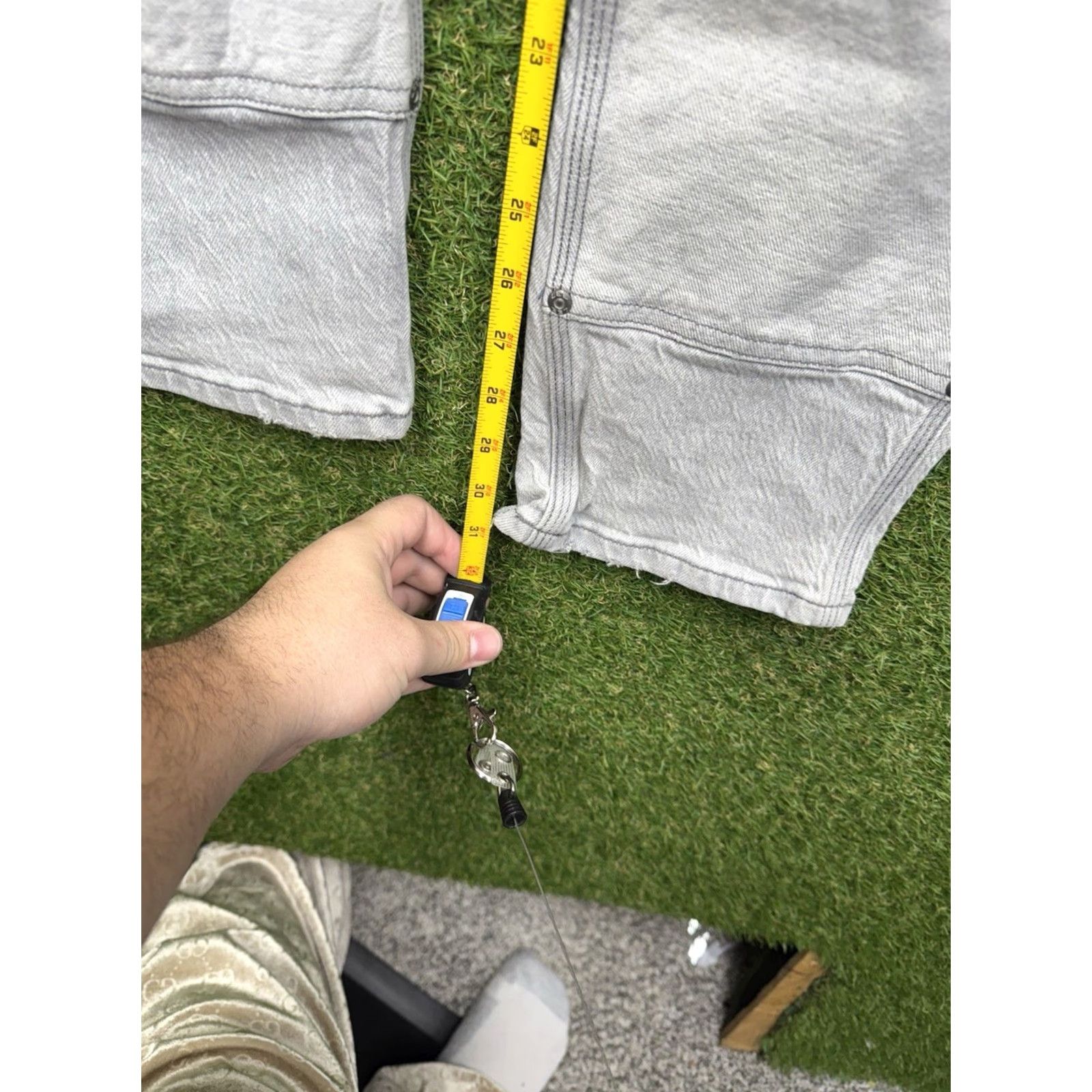 Lee Lee Mens Carpenter Pants Slim Fit 30x32 Grey Workwear Pants Vintage No 30in inseam 32in waist Slim Lee Size US 30 / EU 46 - 5 Thumbnail
