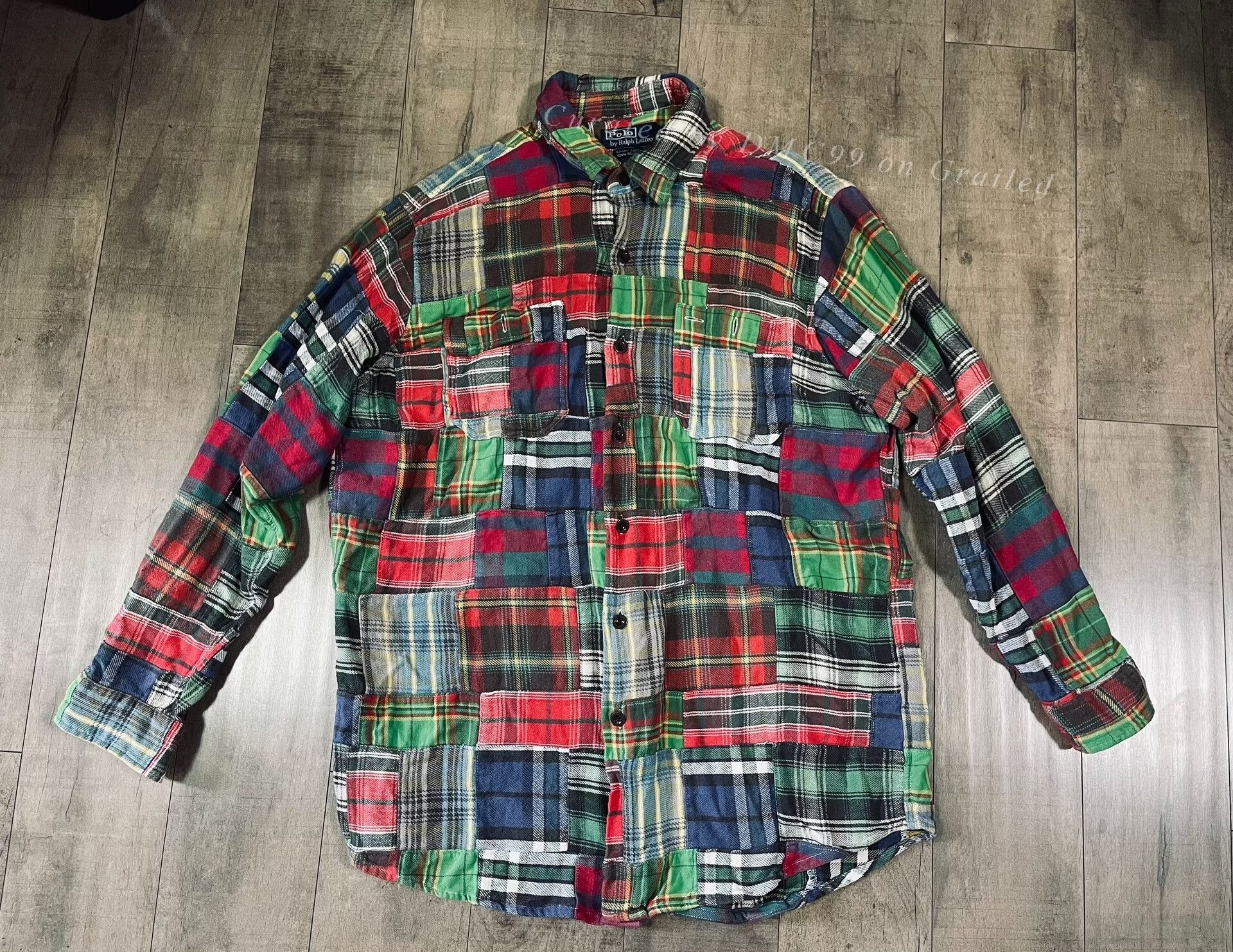 RRL Ralph Lauren Rare Vintage Ralph Lauren Patchwork Jacket Size US L / EU 52-54 / 3 - 1 Thumbnail