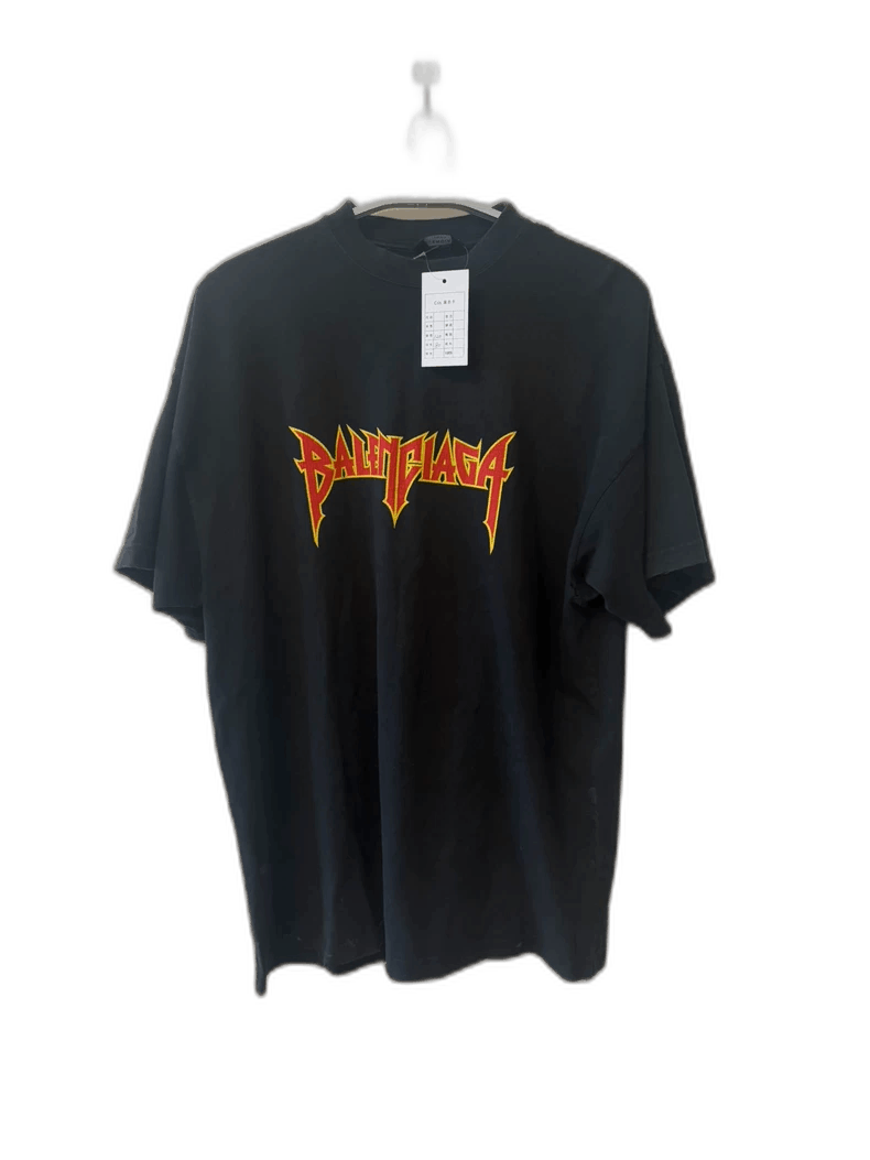 Balenciaga Balenciaga SS22 Metallica Graphic Short Sleeve Tshirt-2505 Size US L / EU 52-54 / 3 - 1 Thumbnail