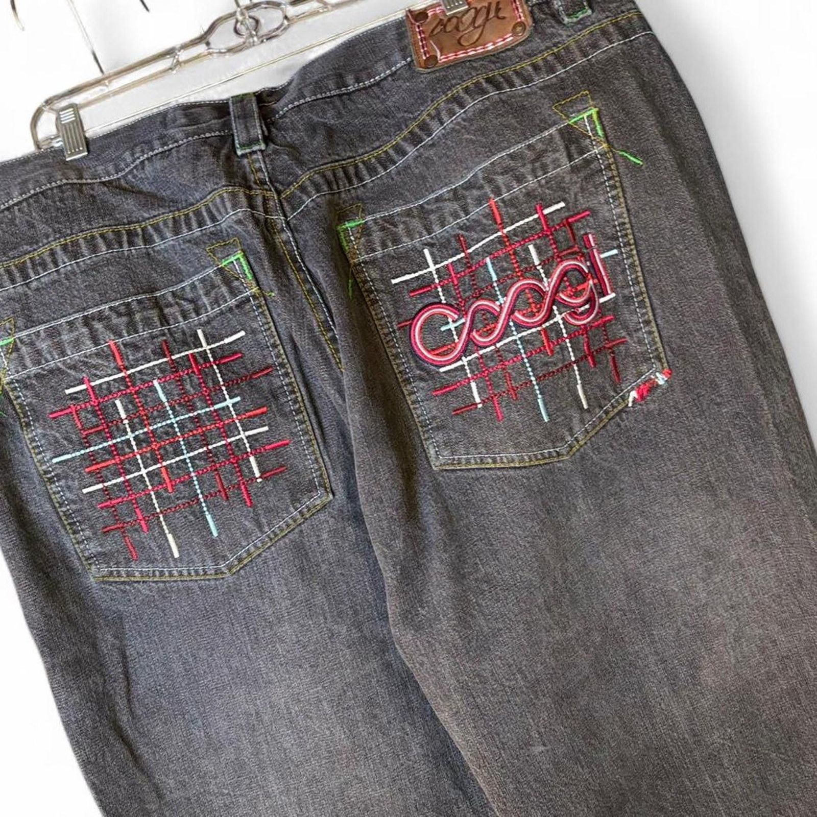 Coogi Coogi y2k grail baggy hip hop black jeans 44x35 Size US 44 / EU 60 - 2 Thumbnail