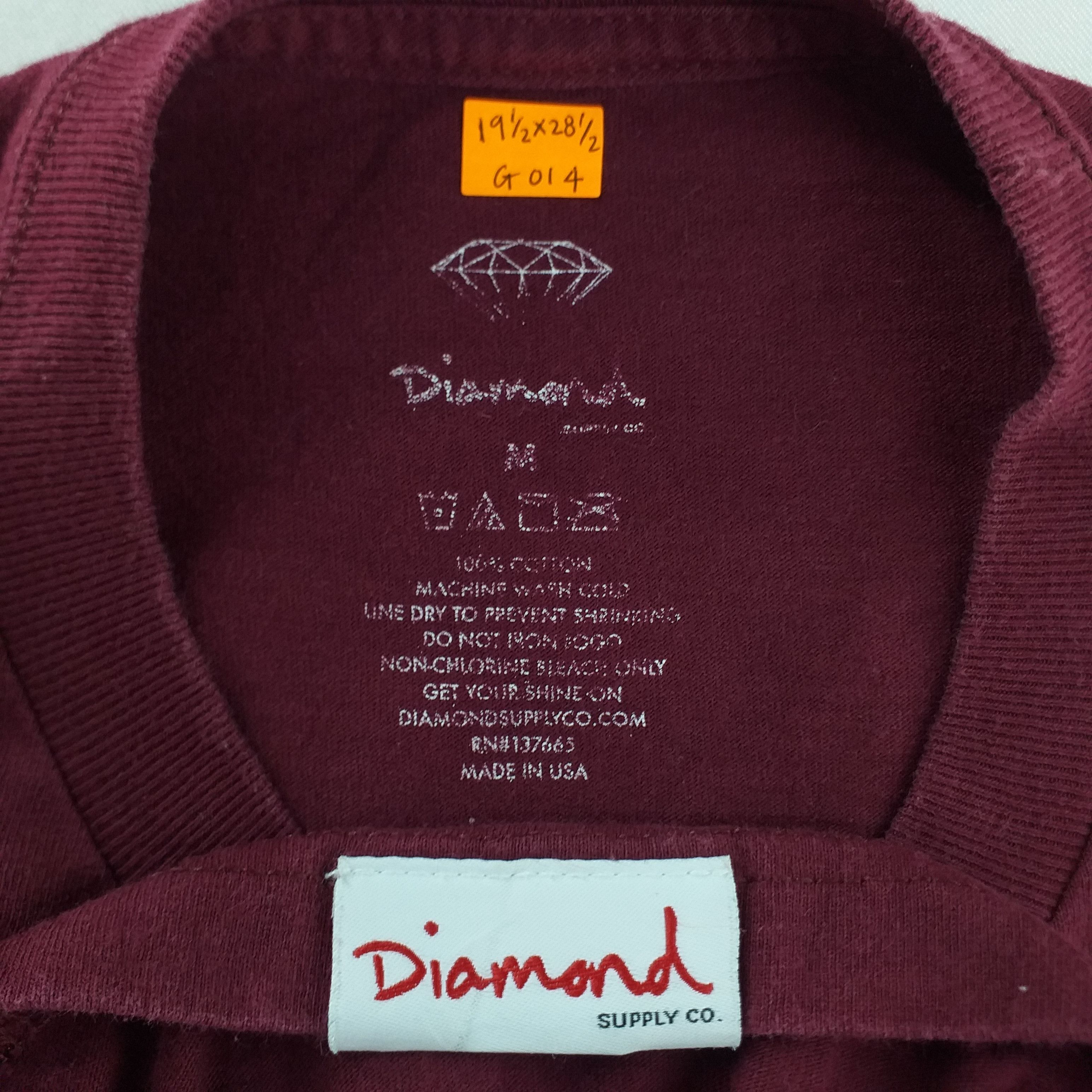 Diamond Supply Co. Diamond Supply Co T Shirt Medium -G014 Size US M / EU 48-50 / 2 - 5 Thumbnail