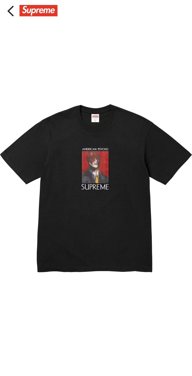 Supreme Supreme American Psycho Tee Size Large L Size US L / EU 52-54 / 3 - 2 Thumbnail