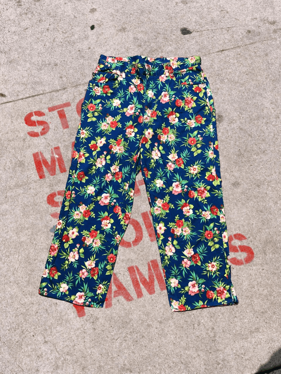 Polo Ralph Lauren Lauren Ralph Lauren Women's Floral Ankle Crop Pants Size 30" / US 8 / IT 44 - 1 Thumbnail