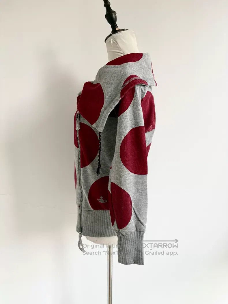 Vivienne Westwood Vivienne Westwood Grayish red pieced large polka dot jacke Size S / US 4 / IT 40 - 4 Thumbnail