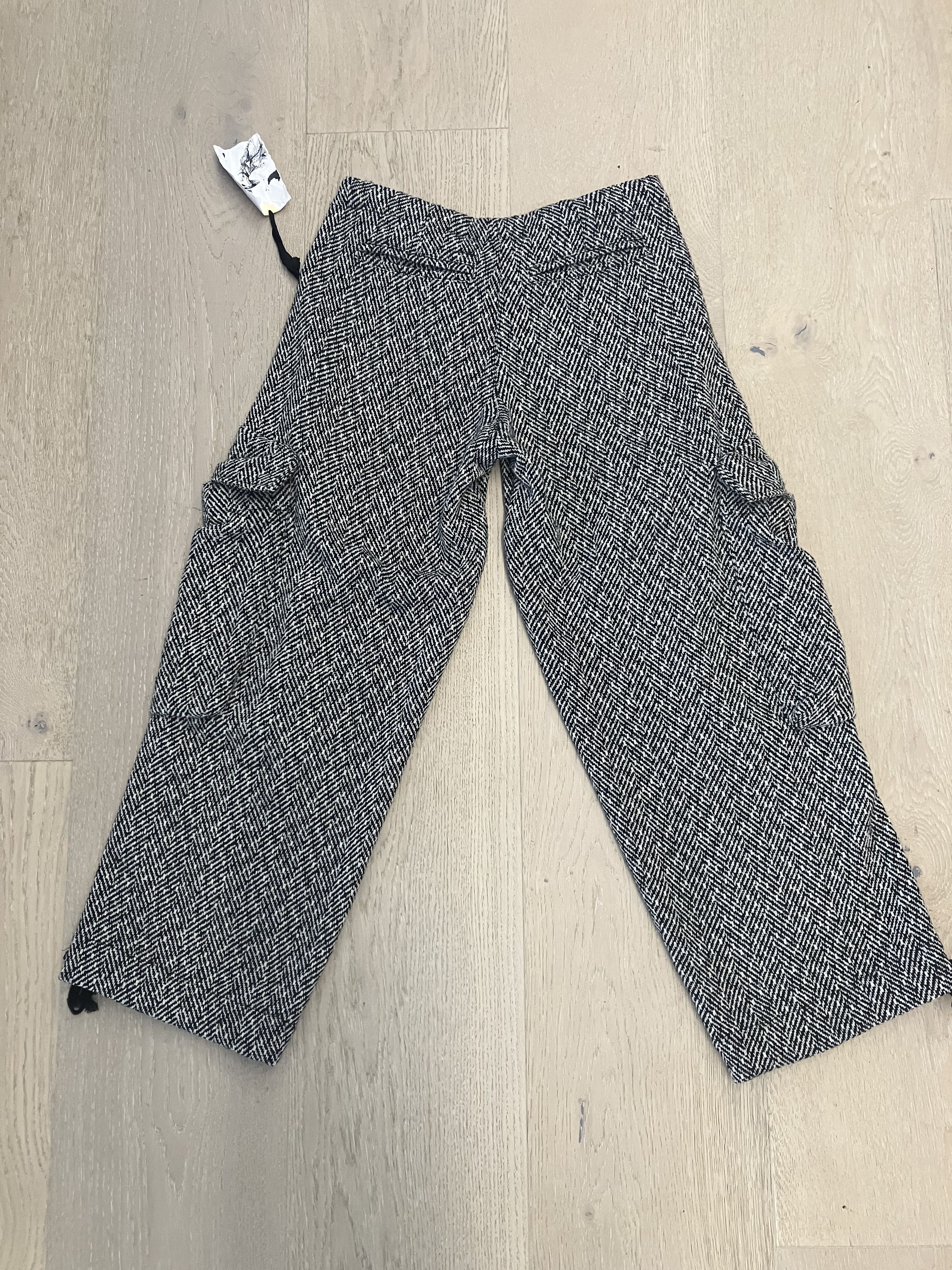 Greg Lauren $1165 NWT Greg Lauren Wool Herringbone Wide Leg Pant Size 1 Size US 31 - 2 Thumbnail