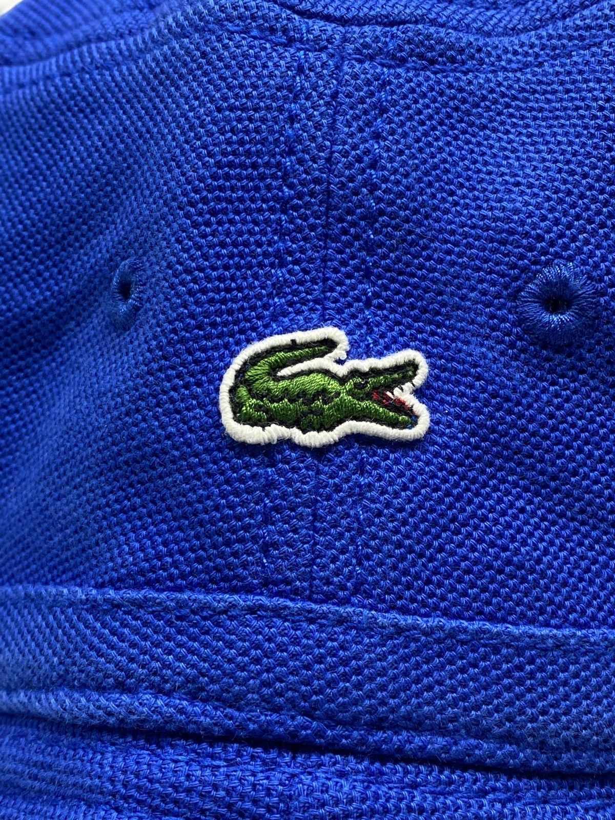 Lacoste 🔥 Y2K LACOSTE BLUE BUCKET HAT GORP TECH SUMMER VIBES Size ONE SIZE - 5 Thumbnail