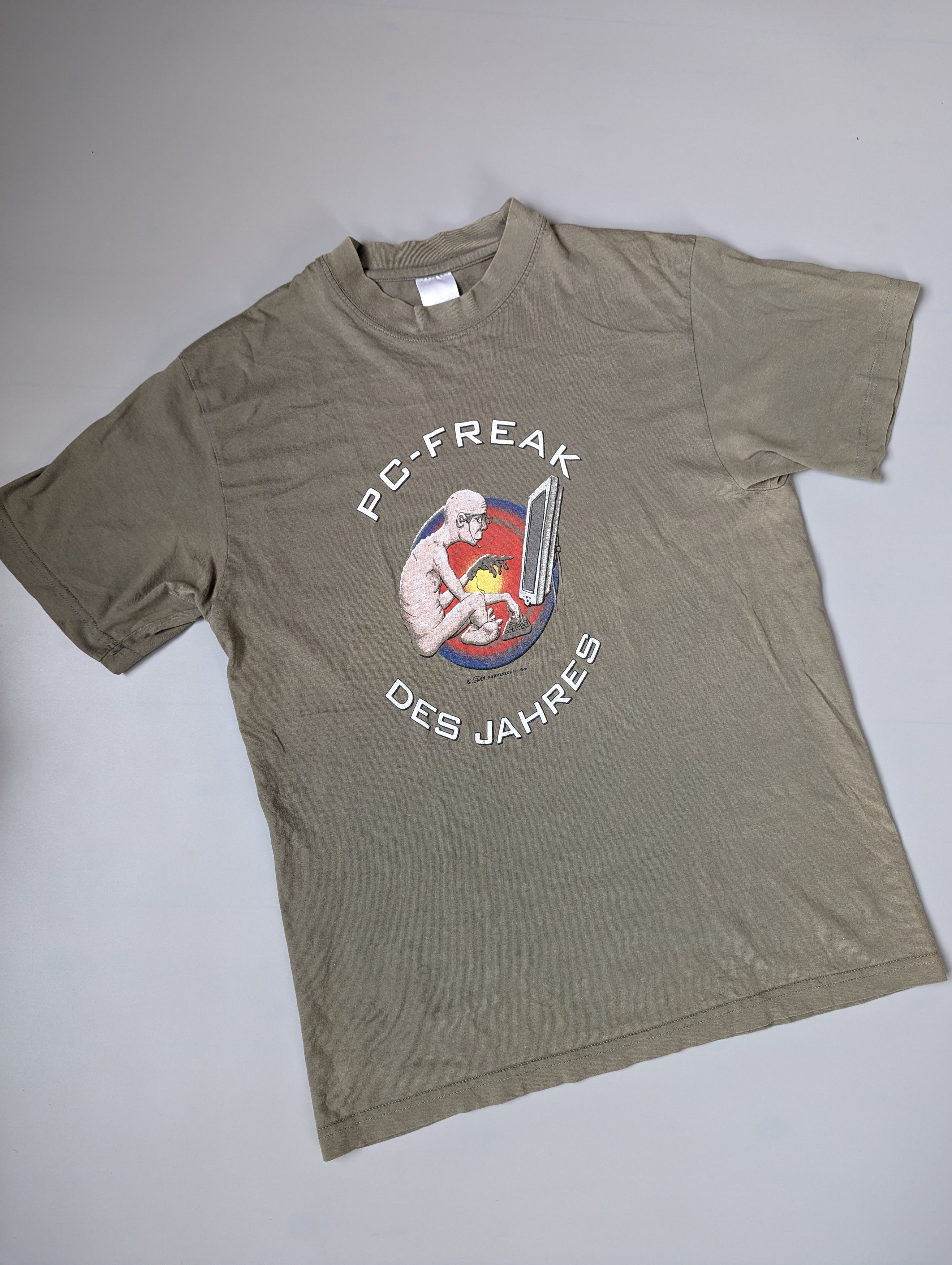 Hanes Vintage 90s PC-Freak T-Shirt Computer Programmer Geek Nerd Size US L / EU 52-54 / 3 - 1 Thumbnail