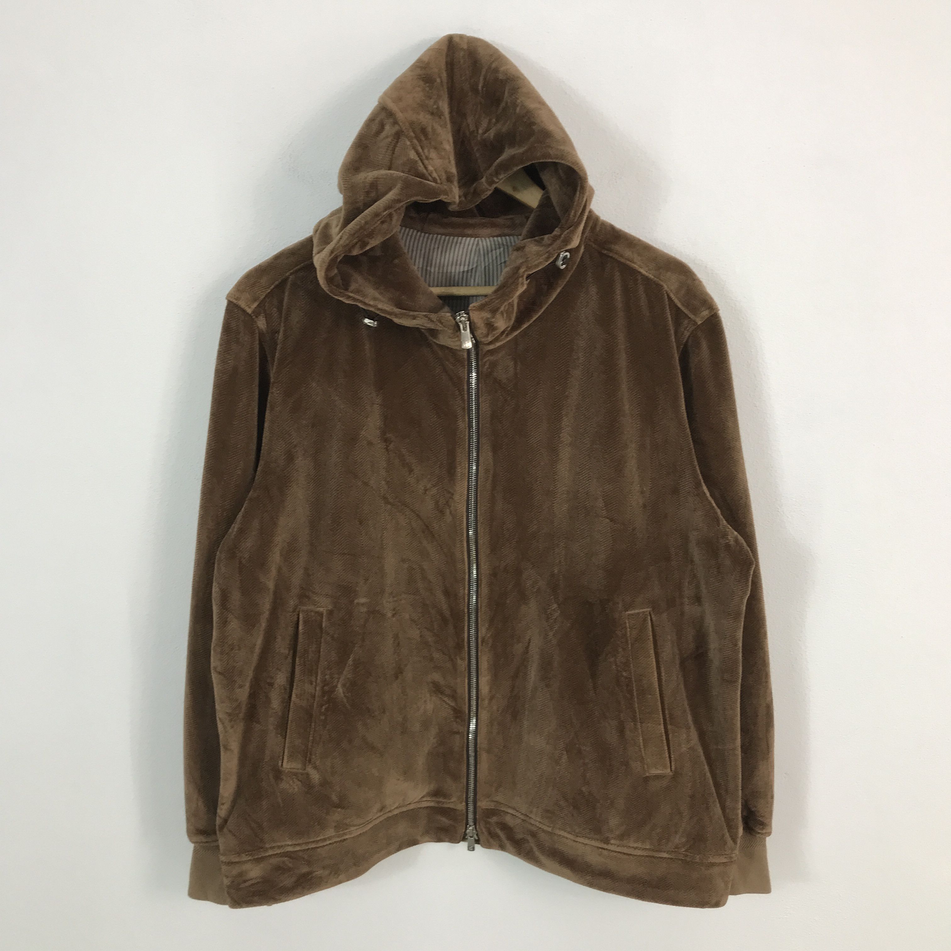 BIGI × Japanese Brand Hoodies men’s bigi brown full zipper jacket Size US XL / EU 56 / 4 - 1 Thumbnail