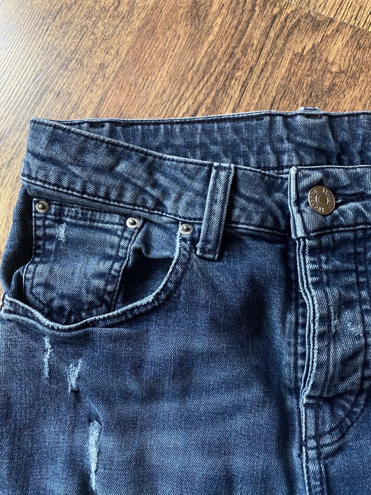 Takeshy Kurosawa Takeshy Kurosawa distressed jeans slim-fit Size US 30 / EU 46 - 3 Thumbnail