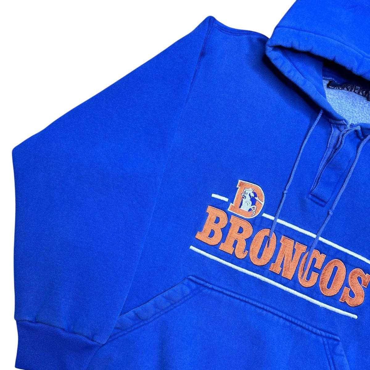 Starter 90s NFL Denver Broncos Starter Embroidered Spell Out Hoodie Size US M / EU 48-50 / 2 - 18 Thumbnail