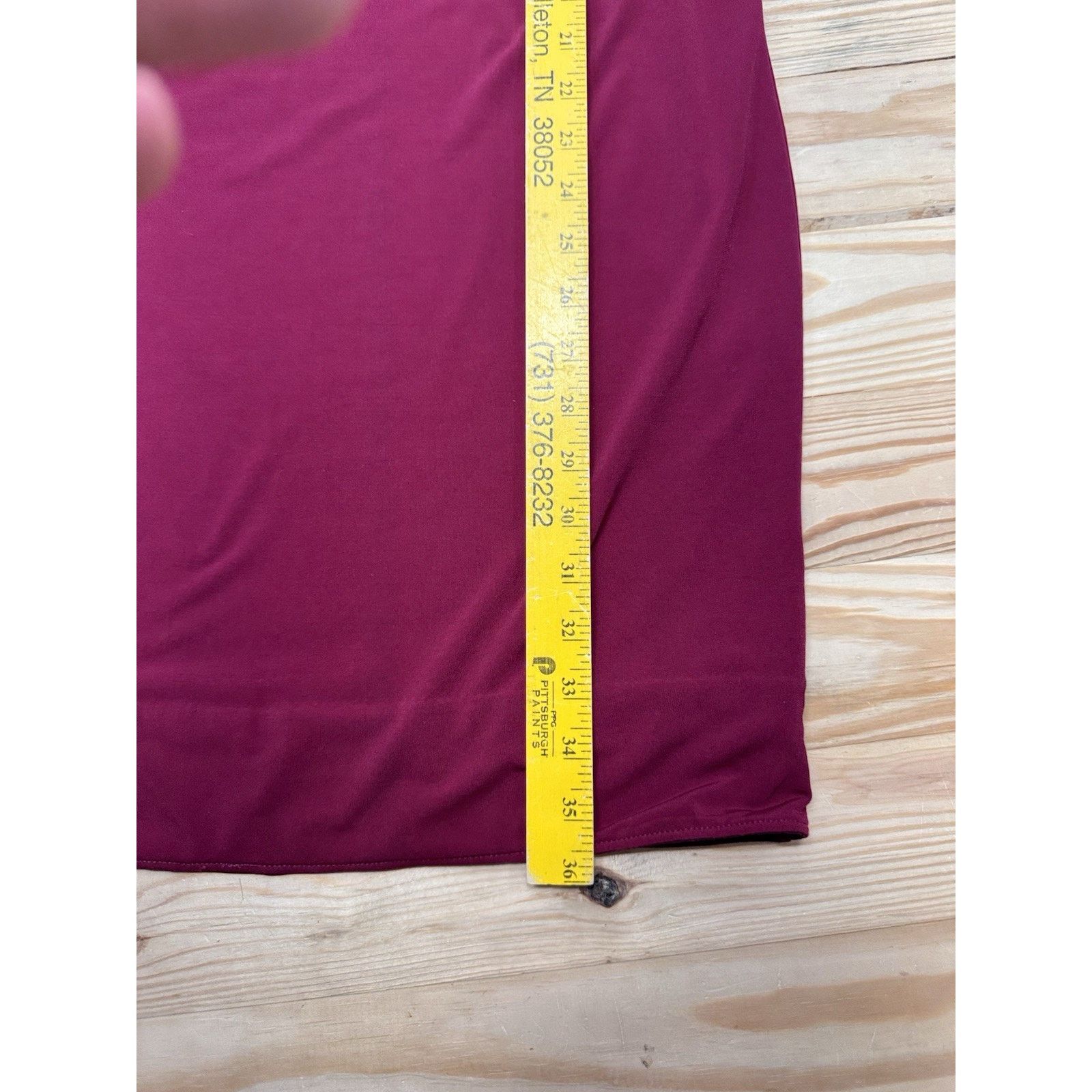 Chicos CHICOS Womens Polyester Elastane Shift Dress Maroon Size 0/S Size S / US 4 / IT 40 - 5 Thumbnail