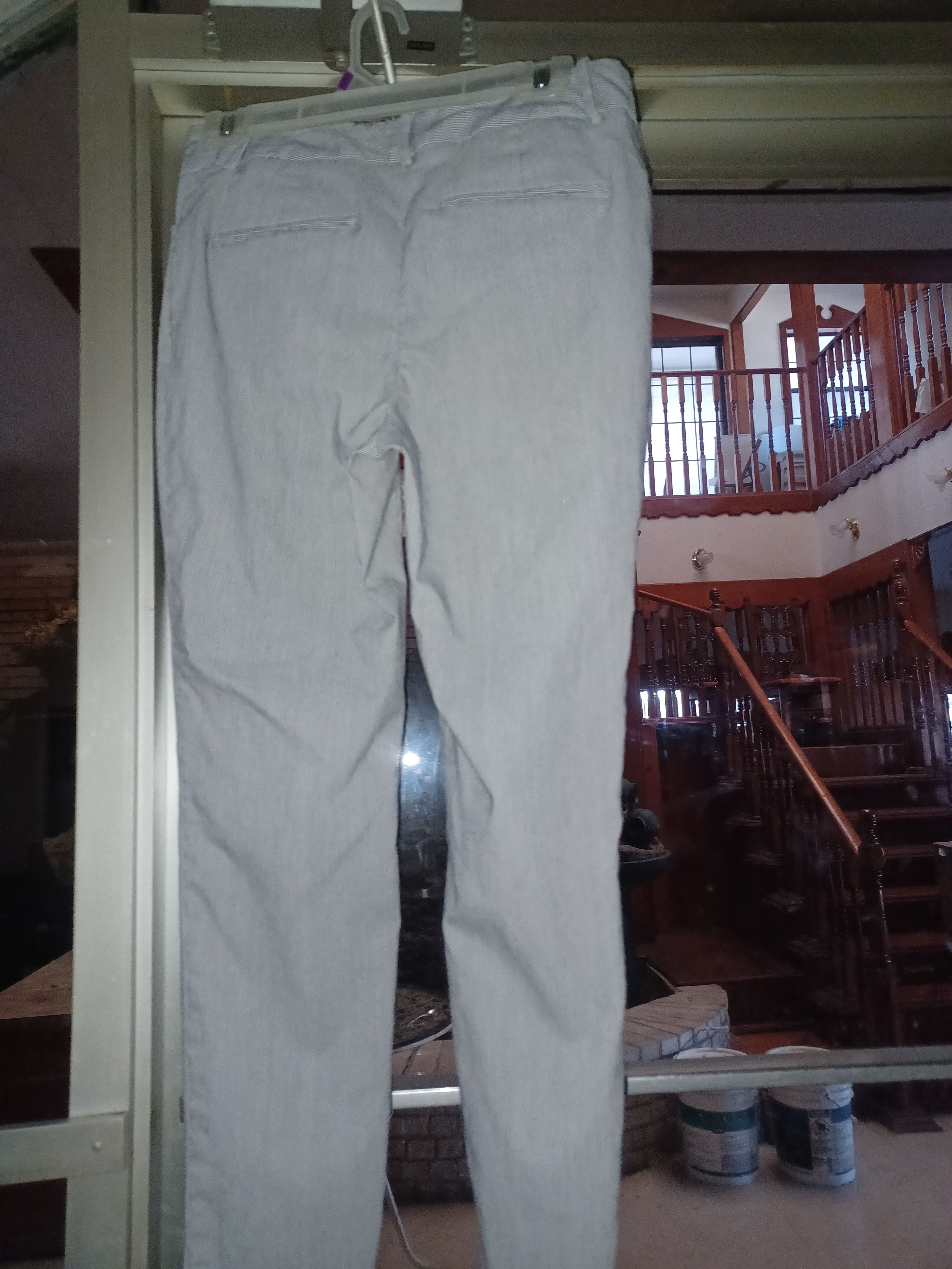 Other a new day Stretch Women's Pants SZ 6 Gray Thin Stripes Size 28" / US 6 / IT 42 - 1 Thumbnail