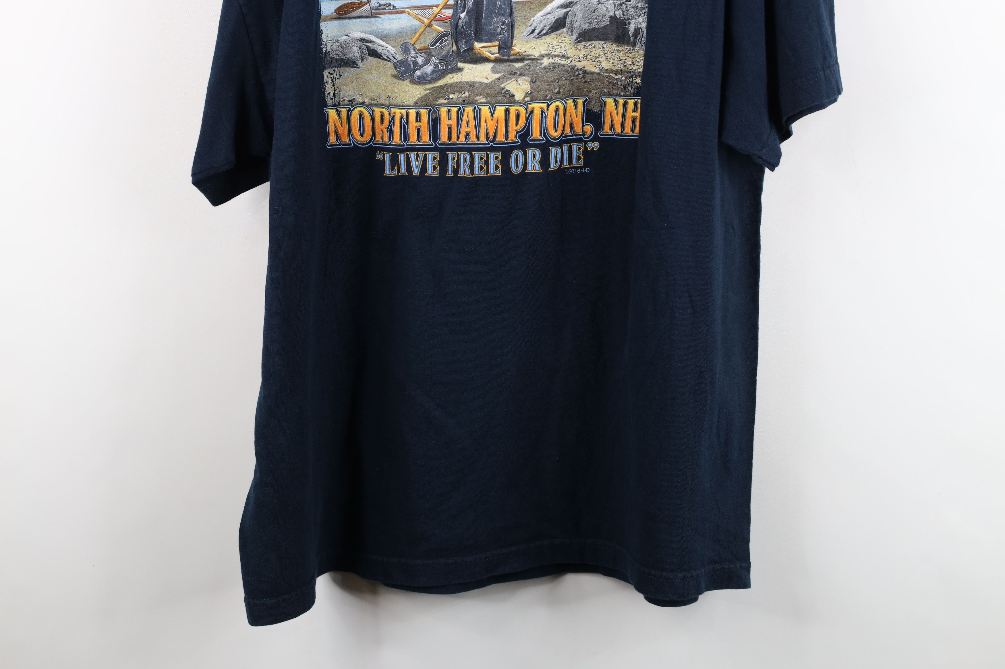 Harley Davidson Vintage Y2K Harley Davidson Skull Lightning T-Shirt Blue Size US XXL / EU 58 / 5 - 13 Thumbnail