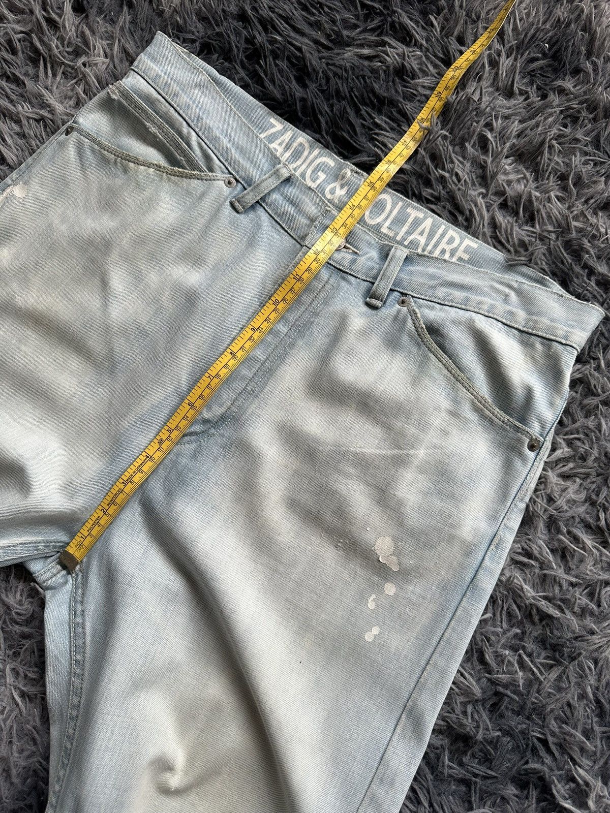 Zadig & Voltaire 00's Zadig & voltaire washed blue denim jeans Size US 35 - 22 Thumbnail