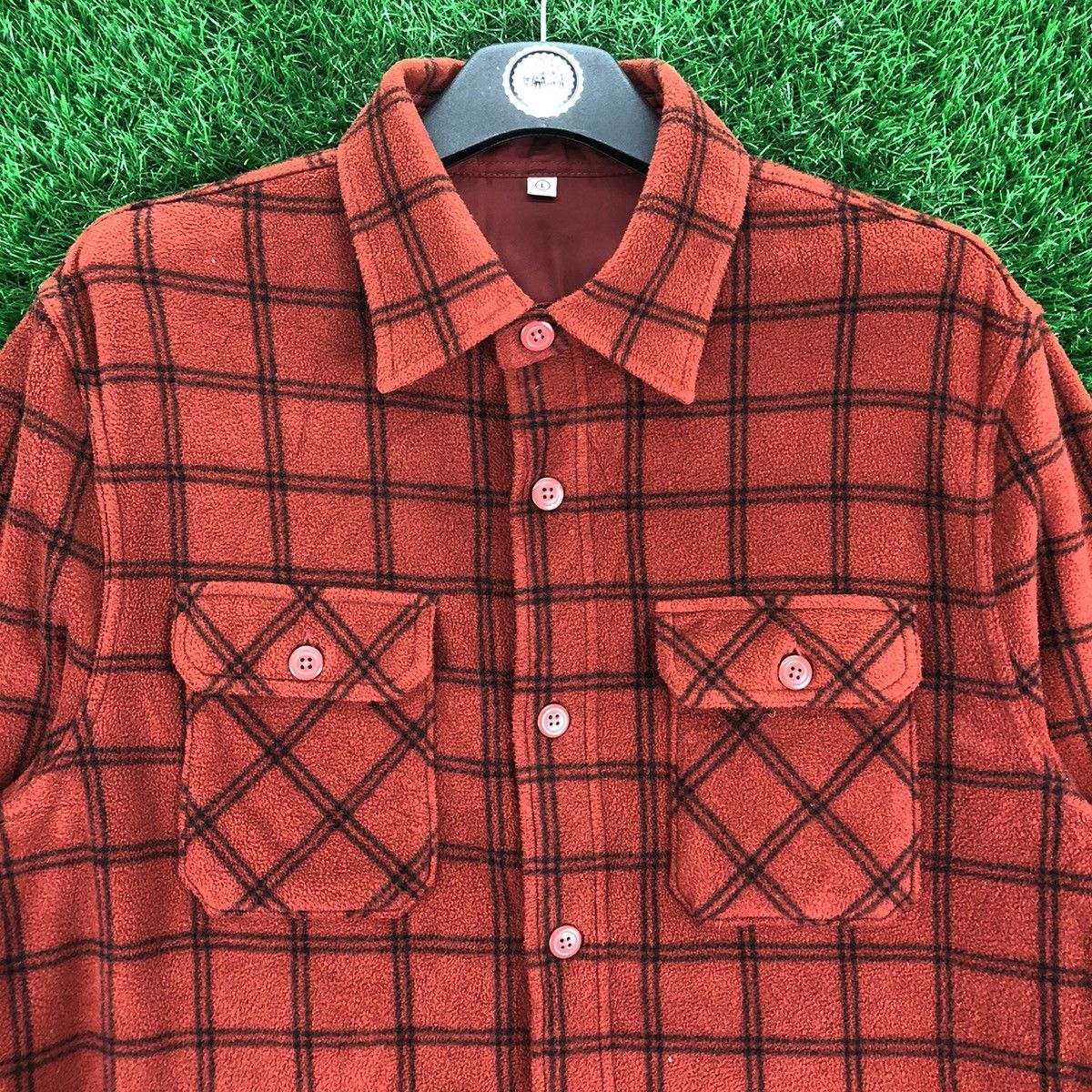 Uniqlo Uniqlo Flannel Fleece Checkered Double Pocket Shirts Size US L / EU 52-54 / 3 - 7 Thumbnail