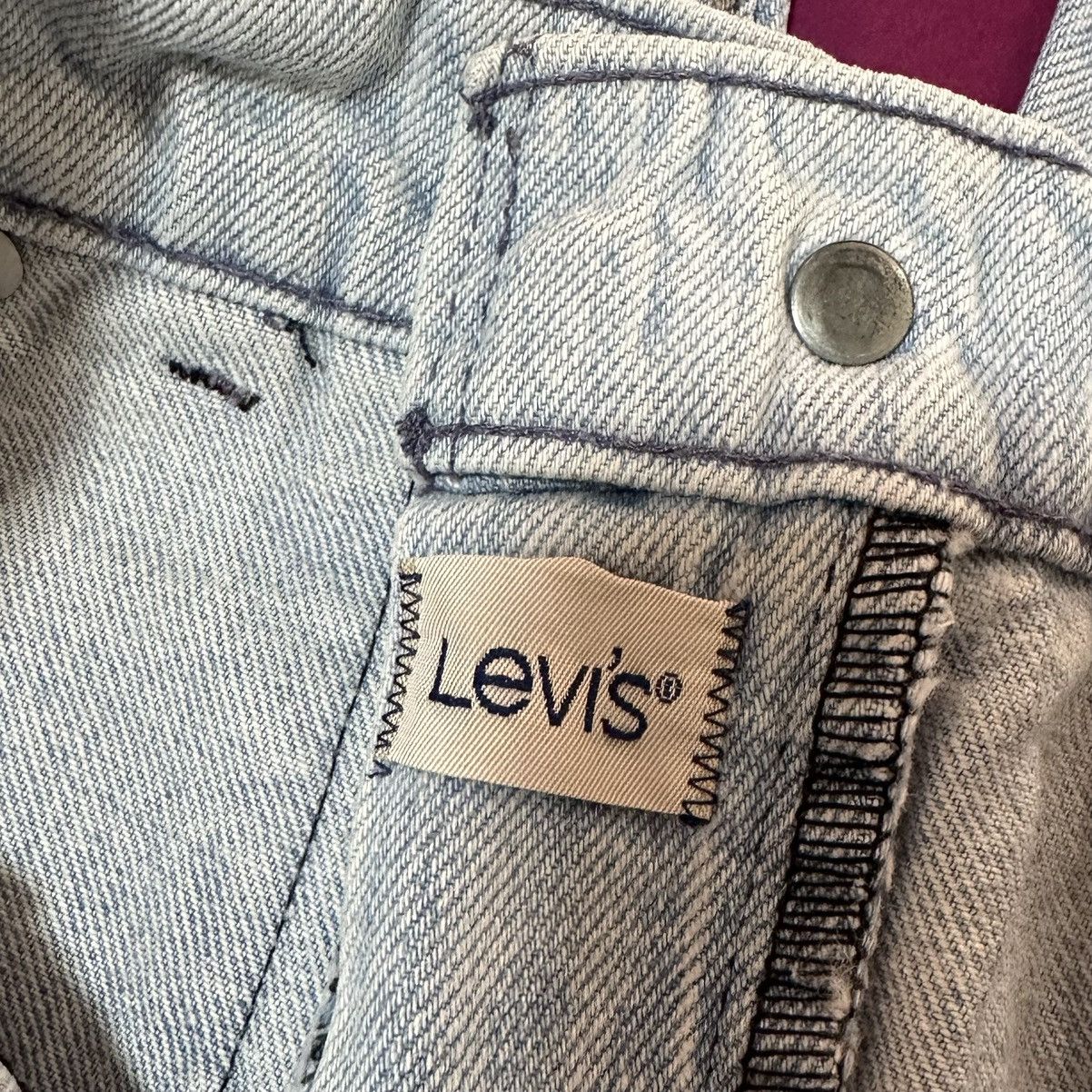 Levi's Vintage Levis Jeans Rare SilverTab Style Rivets 28” Waist Size US 28 / EU 44 - 5 Thumbnail