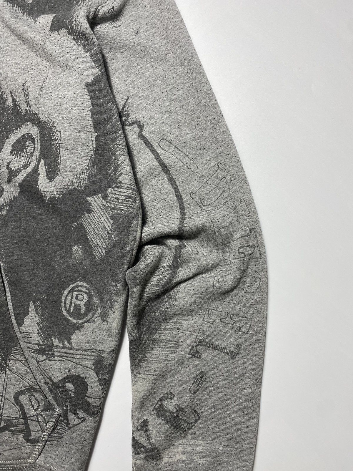 Diesel × Vintage Vintage Diesel graphic all over print zip hoodie zipper Size US L / EU 52-54 / 3 - 6 Thumbnail
