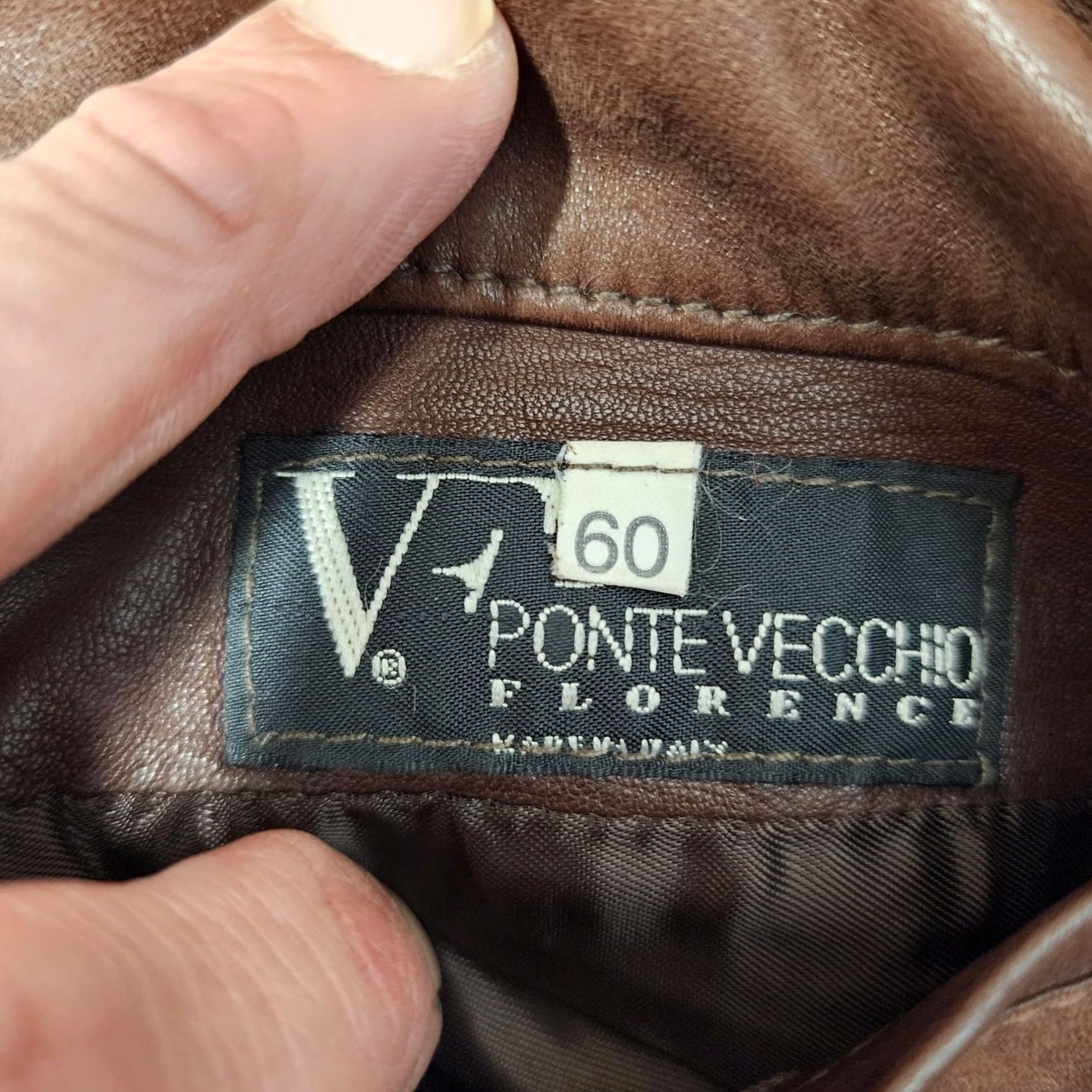 Vintage VINTAGE Ponte Vecchio Suede Leather Jacket Coat Mens XL Reversible Italy Brown Overcoat Coat Mens XL Brown Italy Suede Leather Reversible Vintage Mens Size US XL / EU 56 / 4 - 3 Thumbnail