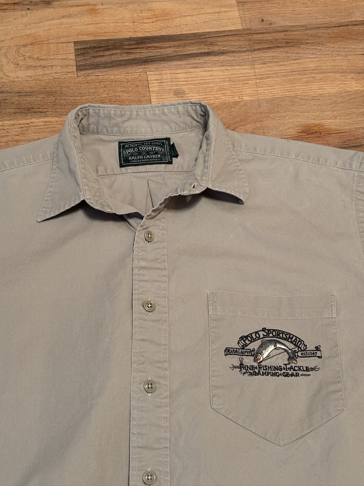Polo Ralph Lauren Vintage Polo Country Sportsman Ralph Lauren Fishing Shirt Size US L / EU 52-54 / 3 - 3 Thumbnail