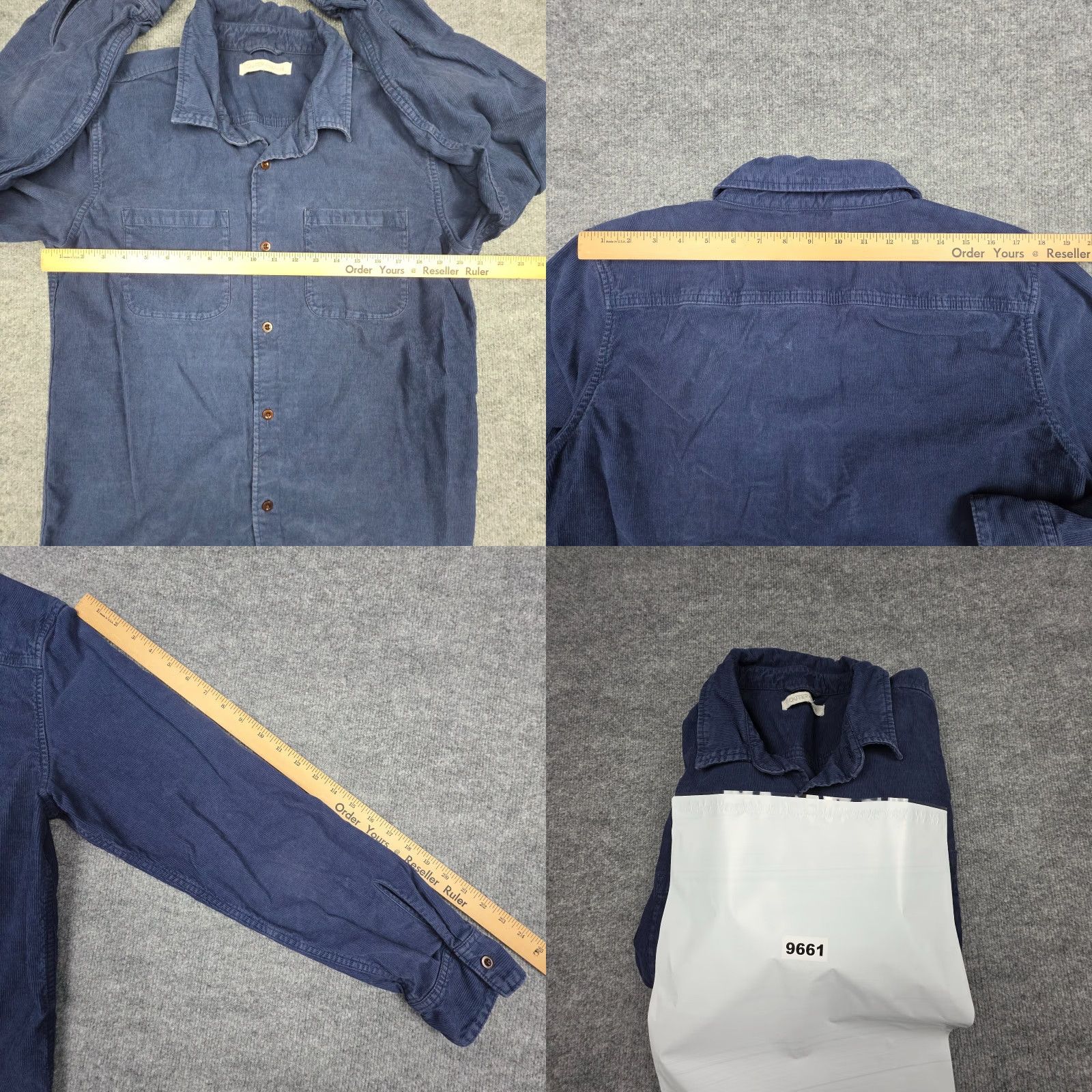 Outerknown Outerknown Shirt Mens Medium Blue Corduroy Button Up Organic Cotton Pockets Shirt Size US M / EU 48-50 / 2 - 8 Thumbnail