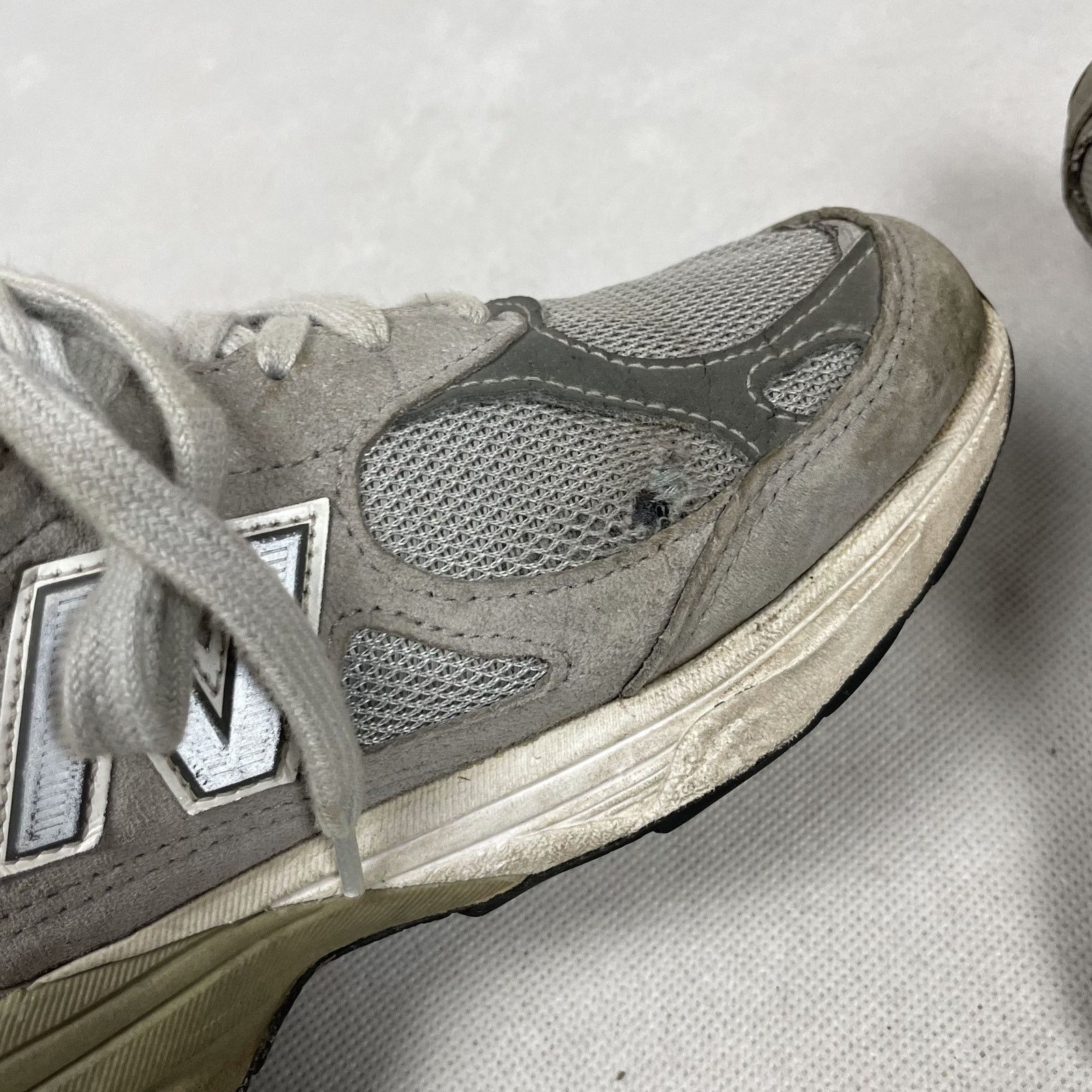 New Balance New Balance Gray Leather Lace Up Athletic Sneaker Shoes Size US 6 / IT 36 - 6 Thumbnail