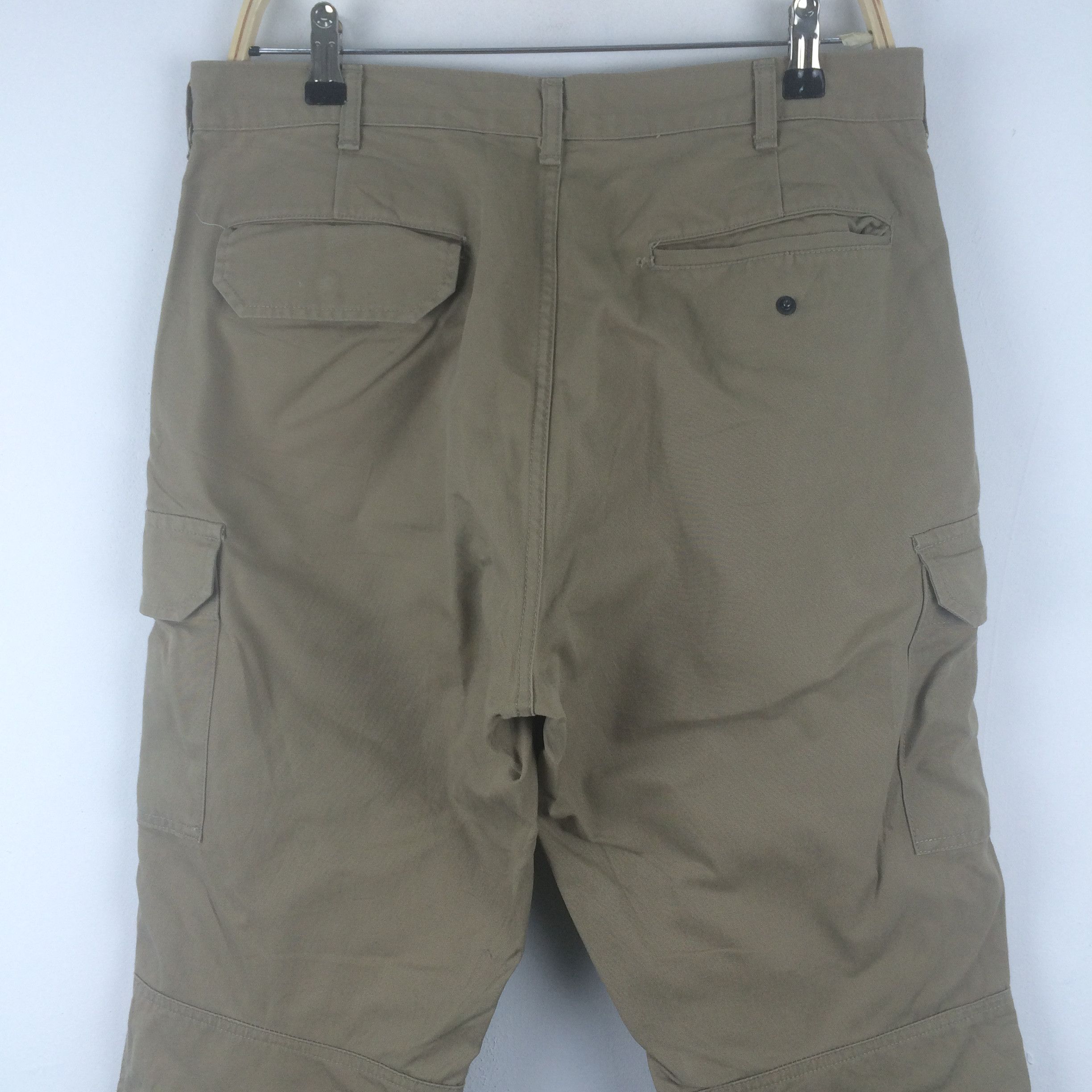 Blue Blue Japan × Designer × Japanese Brand X222 JAPAN MADE BLUE WAY COMPANY CARGO CROPPED PANTS Size US 34 / EU 50 - 3 Thumbnail