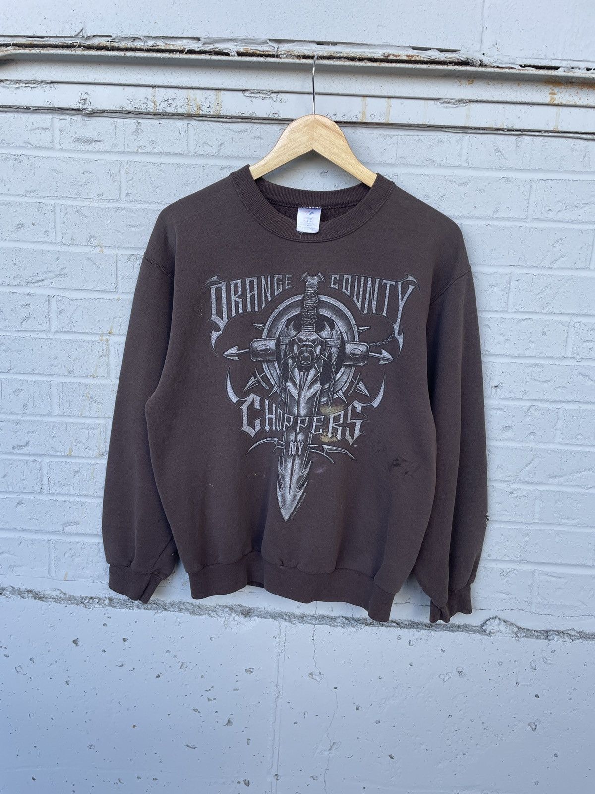 West Coast Choppers Orange County Choppers Faded Crewneck Size US M / EU 48-50 / 2 - 4 Thumbnail