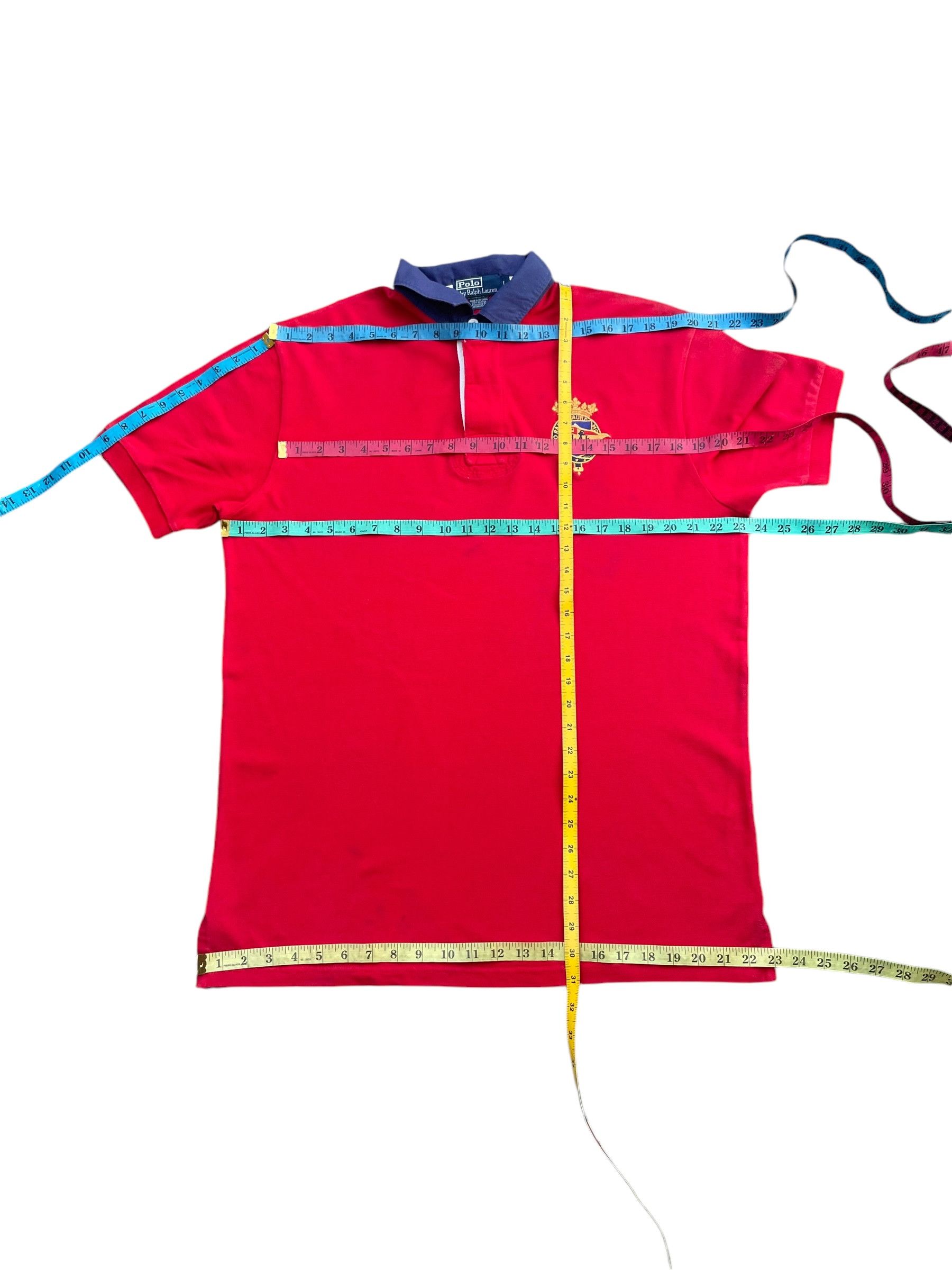 Designer × Polo Ralph Lauren × Vintage Vintage Polo Ralph Lauren Rugby Polo Tshirt Size US L / EU 52-54 / 3 - 15 Thumbnail