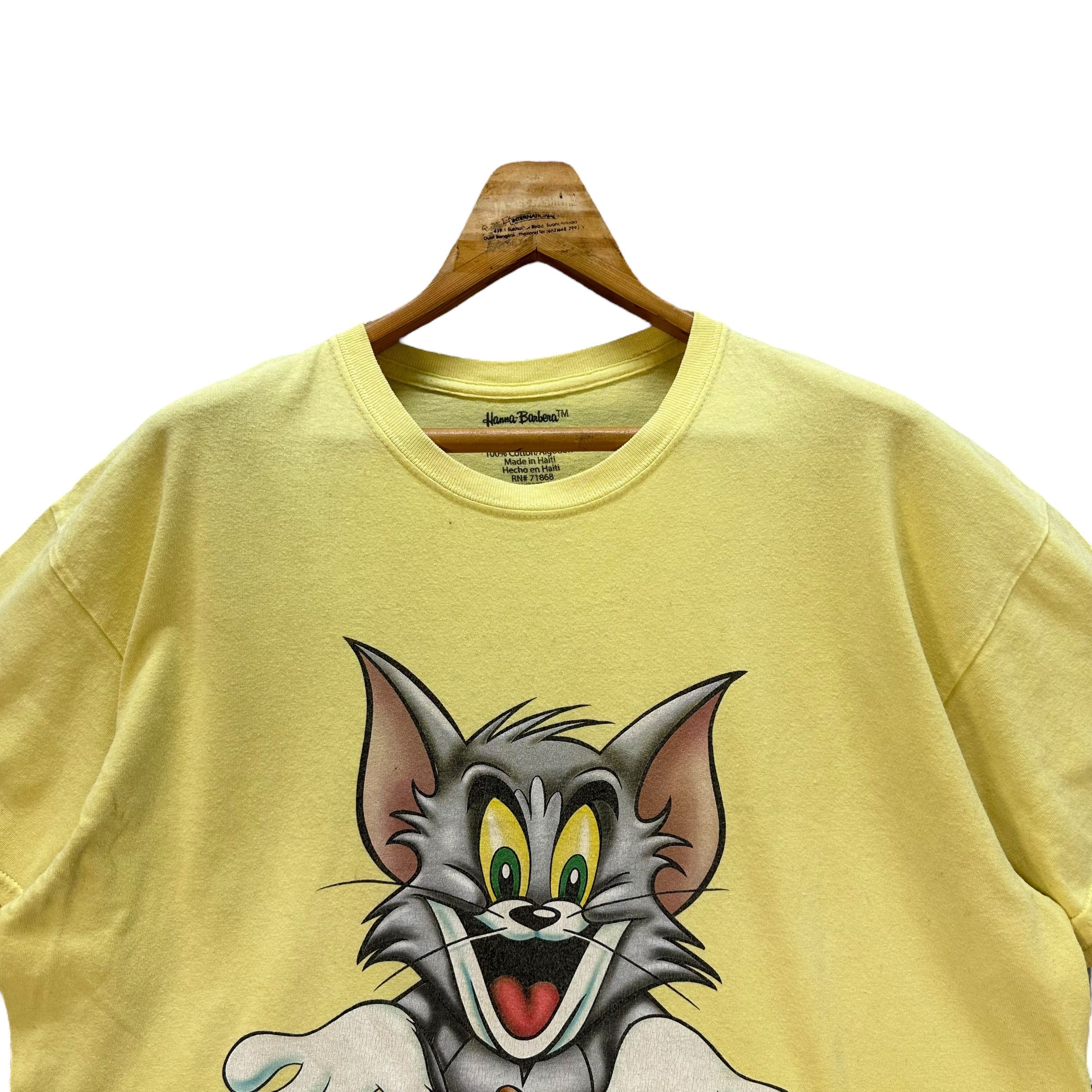 Vintage HANNA BARBERA TOM & JERRY GRAPHIC YELLOW TEES #9097-56 Size US XL / EU 56 / 4 - 2 Thumbnail
