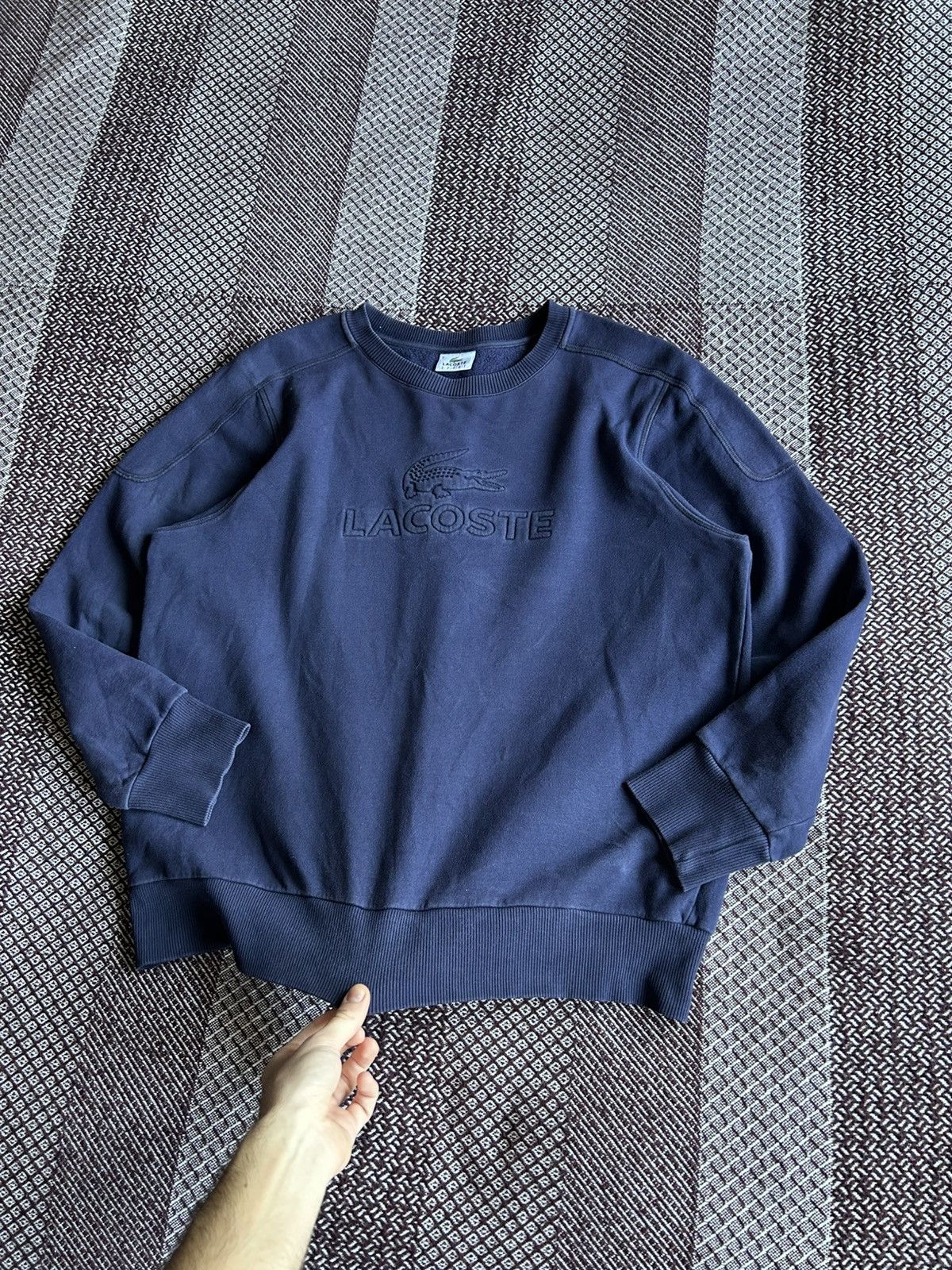 Lacoste × Vintage Vintage Lacoste Sport Big Logo Embroidered Sweatshirt SZ L/5 Size US L / EU 52-54 / 3 - 9 Thumbnail