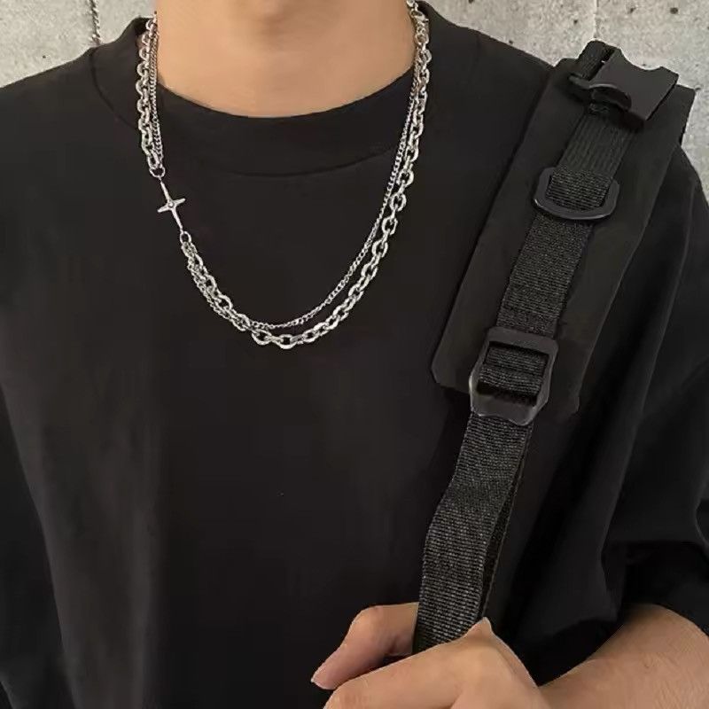 Jewelry Punk Stainless Steel Chain Necklaces Size ONE SIZE - 1 Thumbnail