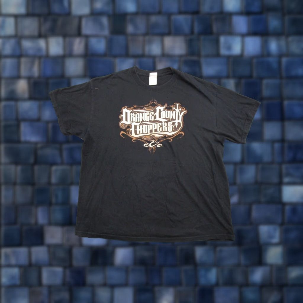 Doublet VINTAGE Tennessee River T-Shirt Mens XL Crew Neck Short Sleeve Double-Sided Orange County Choppers TV Promo Black Cotton 2000s Size US XL / EU 56 / 4 - 1 Thumbnail