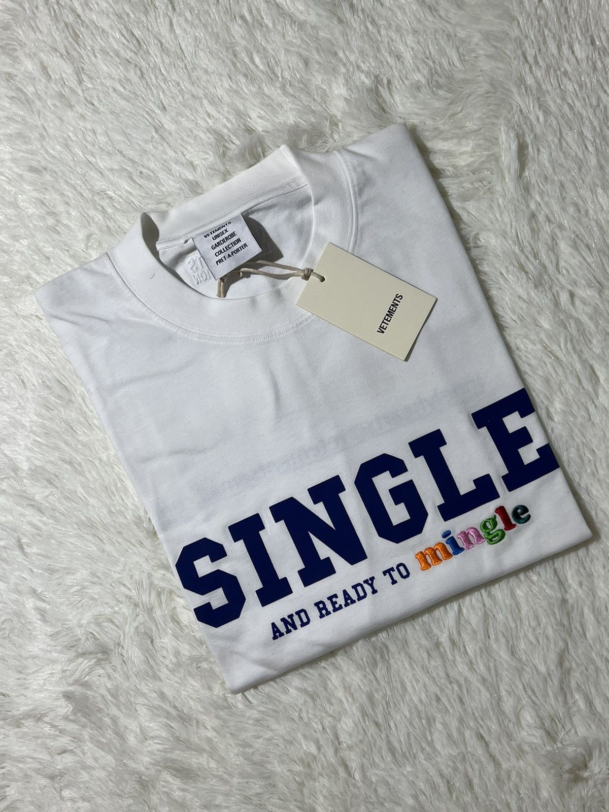Vetements Vetements Single and Ready to Mingle White T Shirt Size US XS / EU 42 / 0 - 1 Thumbnail