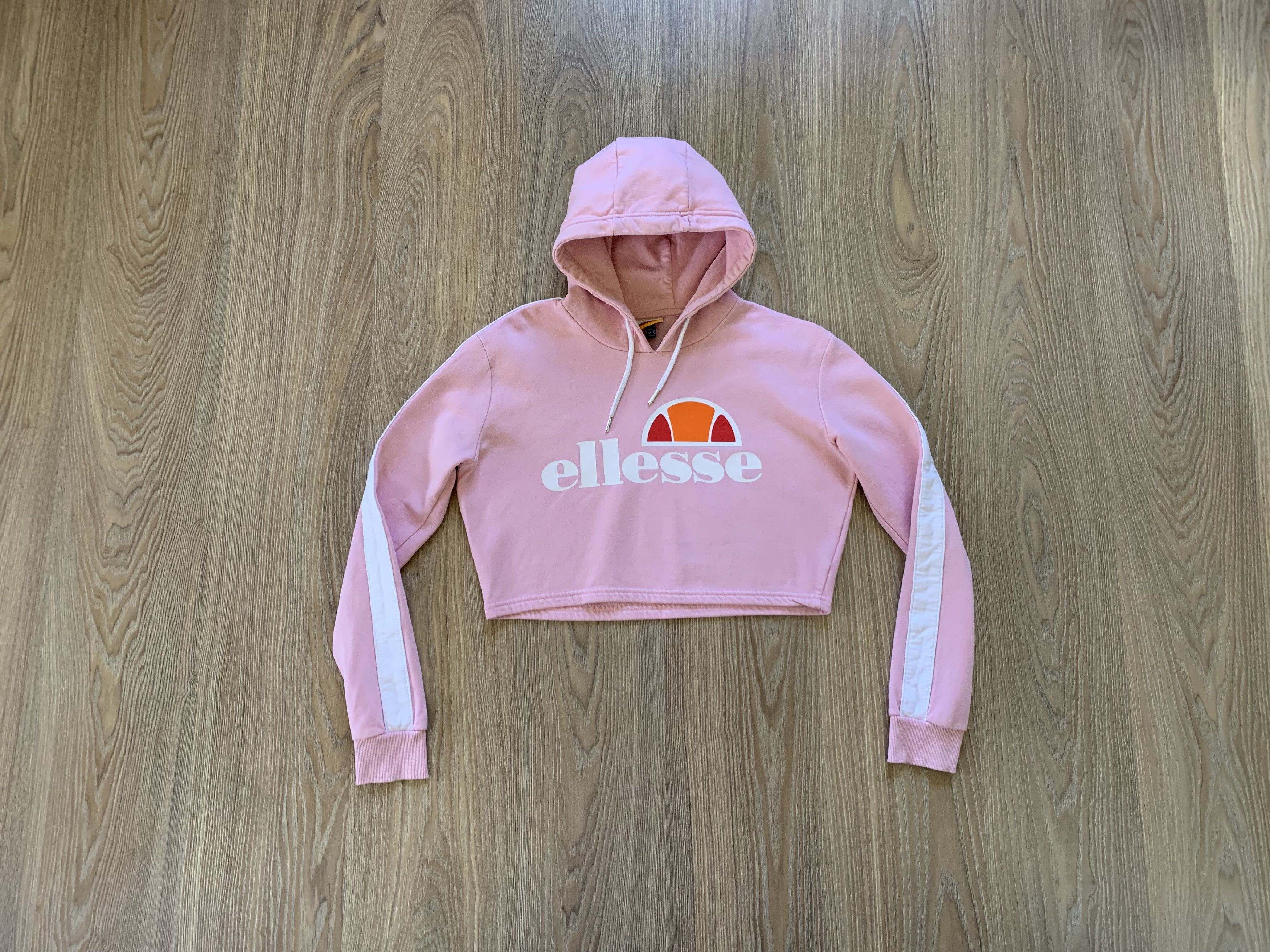 Ellesse × Vintage Ellesse Crop Printed Hoodie Size M / US 6-8 / IT 42-44 - 1 Thumbnail