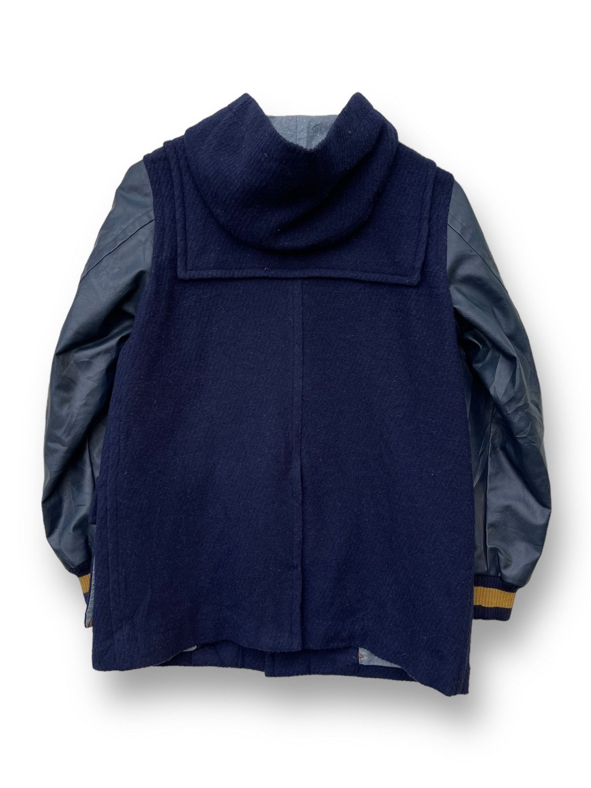 Ne-Net 🔥 ISSEY MIYAKE NE-NET SYNTHETIC LEATHER SLEEVE DUFFLE JACKET Size US M / EU 48-50 / 2 - 5 Thumbnail