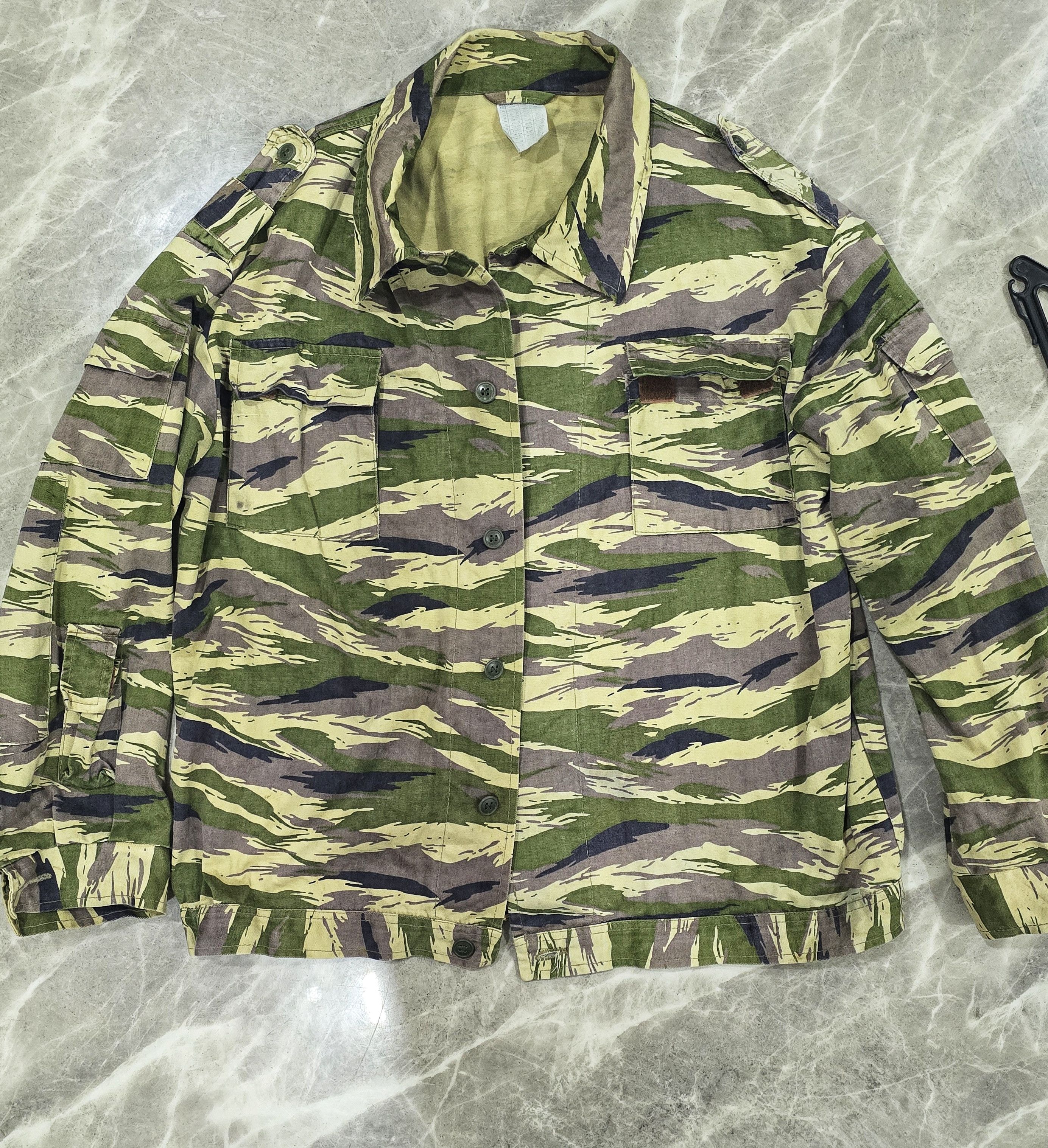 Other Rare! Vintage 80s Russian Tiger Stripe camo Jacket. Size US XL / EU 56 / 4 - 5 Thumbnail