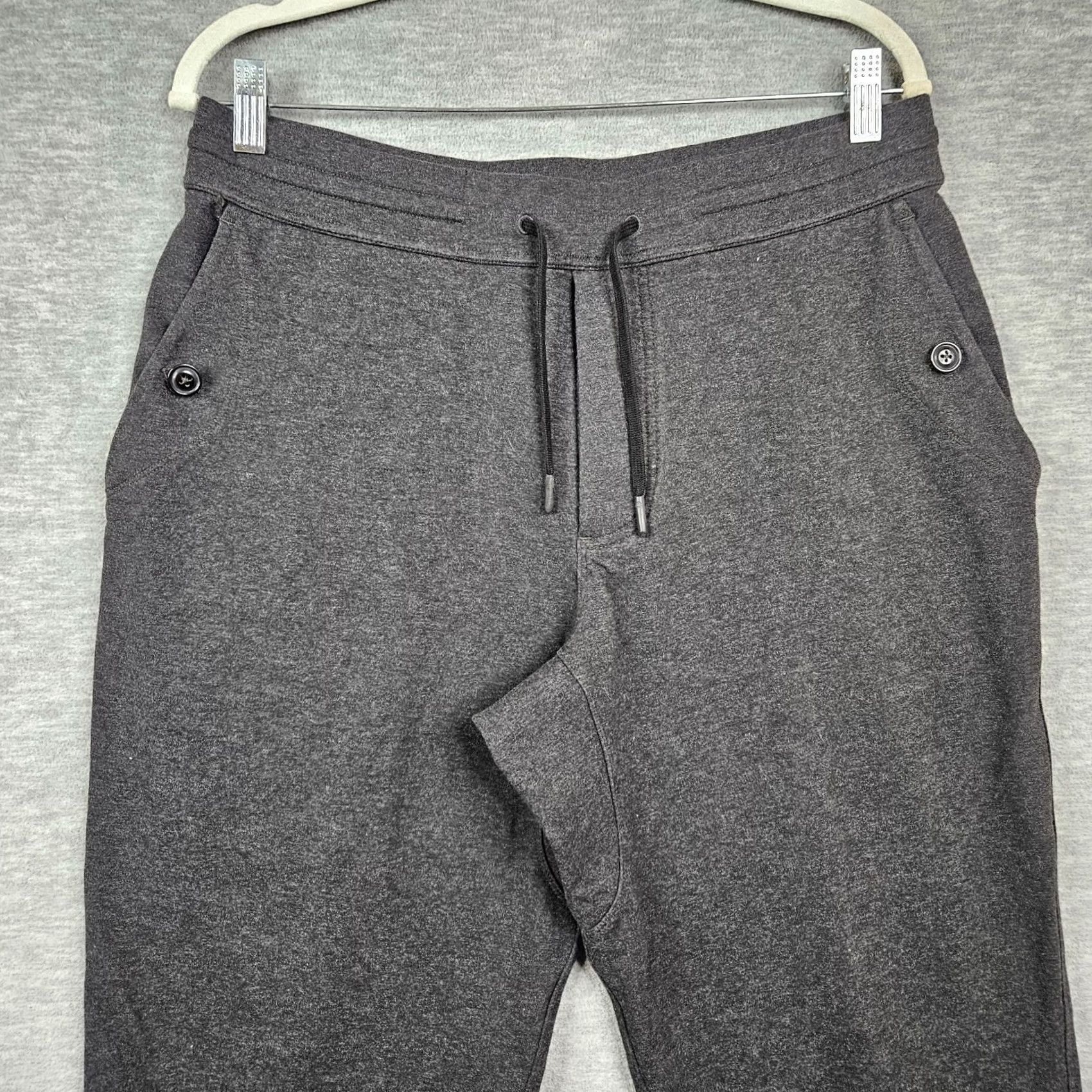 Lululemon Lululemon Men's Dark Charcoal Gray Pockets Sweatpants Size L Size US 33 - 7 Thumbnail