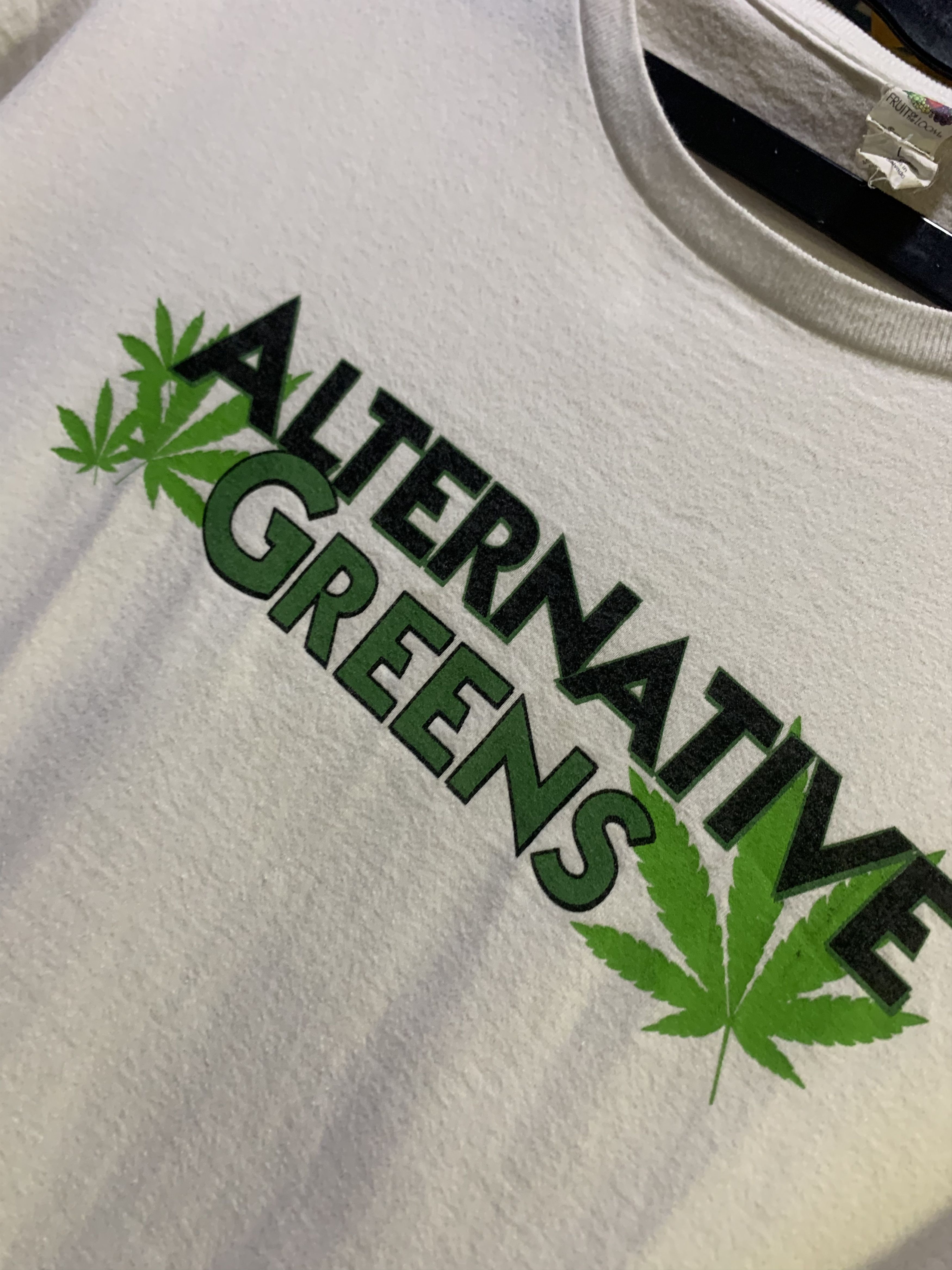Vintage ALTERNATIVE GREENS “Weed Time” hemp Tee Size US L / EU 52-54 / 3 - 4 Thumbnail