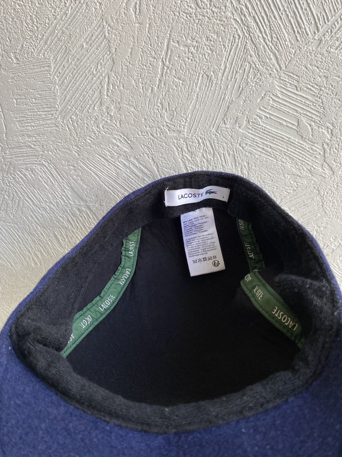 Lacoste Lacoste Vintage Wool Cap Hat Size ONE SIZE - 5 Thumbnail