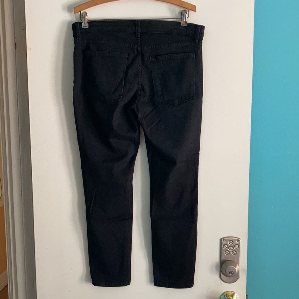 Free People Free People Black Denim Jeans Size 31 Size 31" - 6 Thumbnail