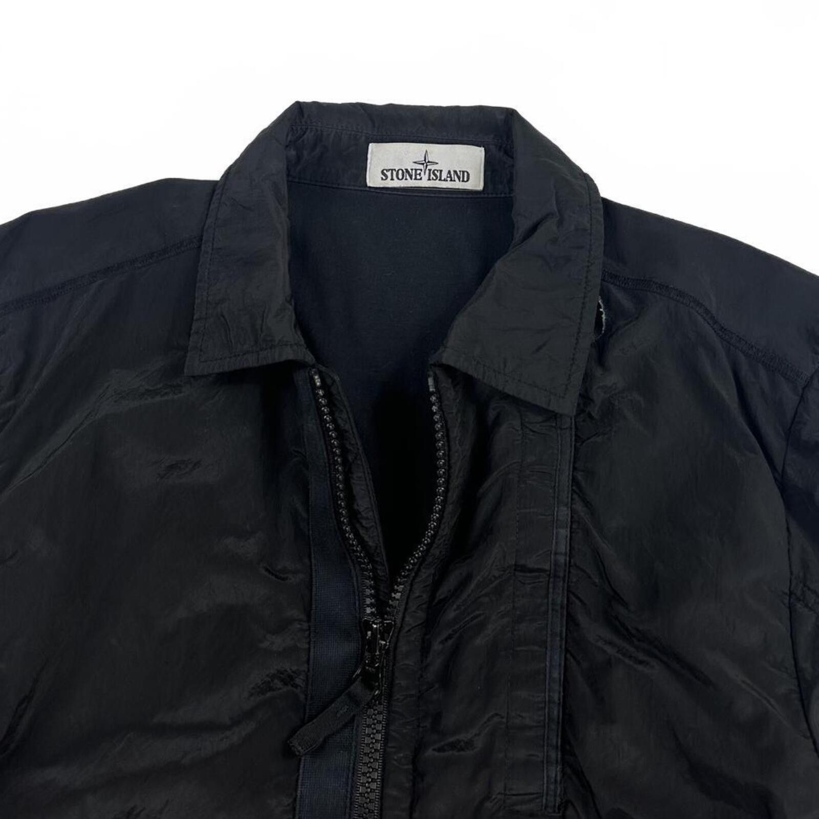 Stone Island Stone Island Nylon Metal Zip Up Overshirt Black Small Size US S / EU 44-46 / 1 - 3 Thumbnail