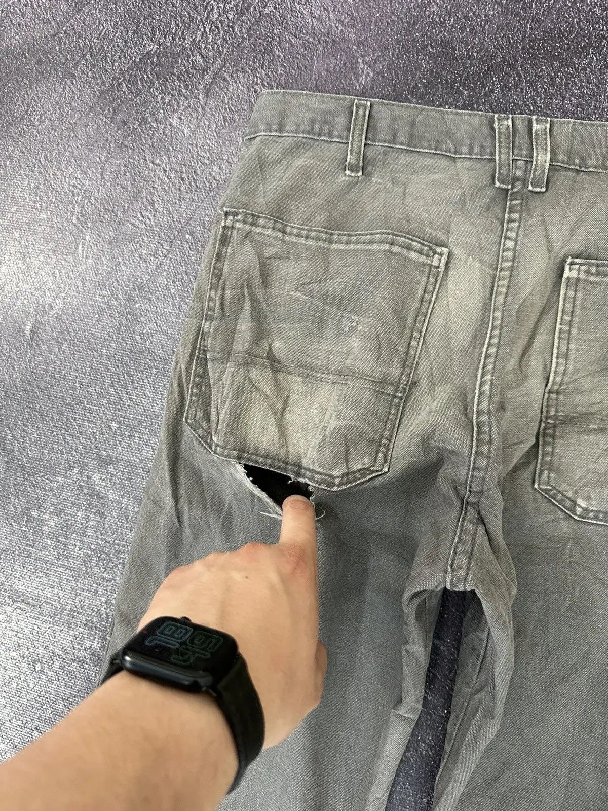 Dickies × Vintage Vintage Dickies USA Faded Gray Work Hype Pants Jeans Size US 32 / EU 48 - 7 Thumbnail