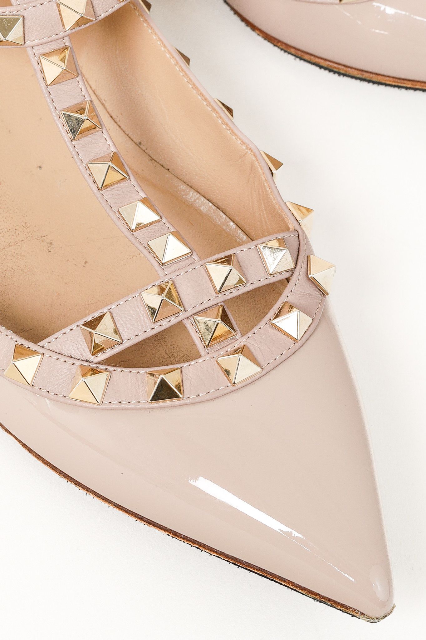 Valentino Valentino Garavani Rockstud Patent Ankle Strap Flats Size US 6.5 / IT 36.5 - 7 Thumbnail