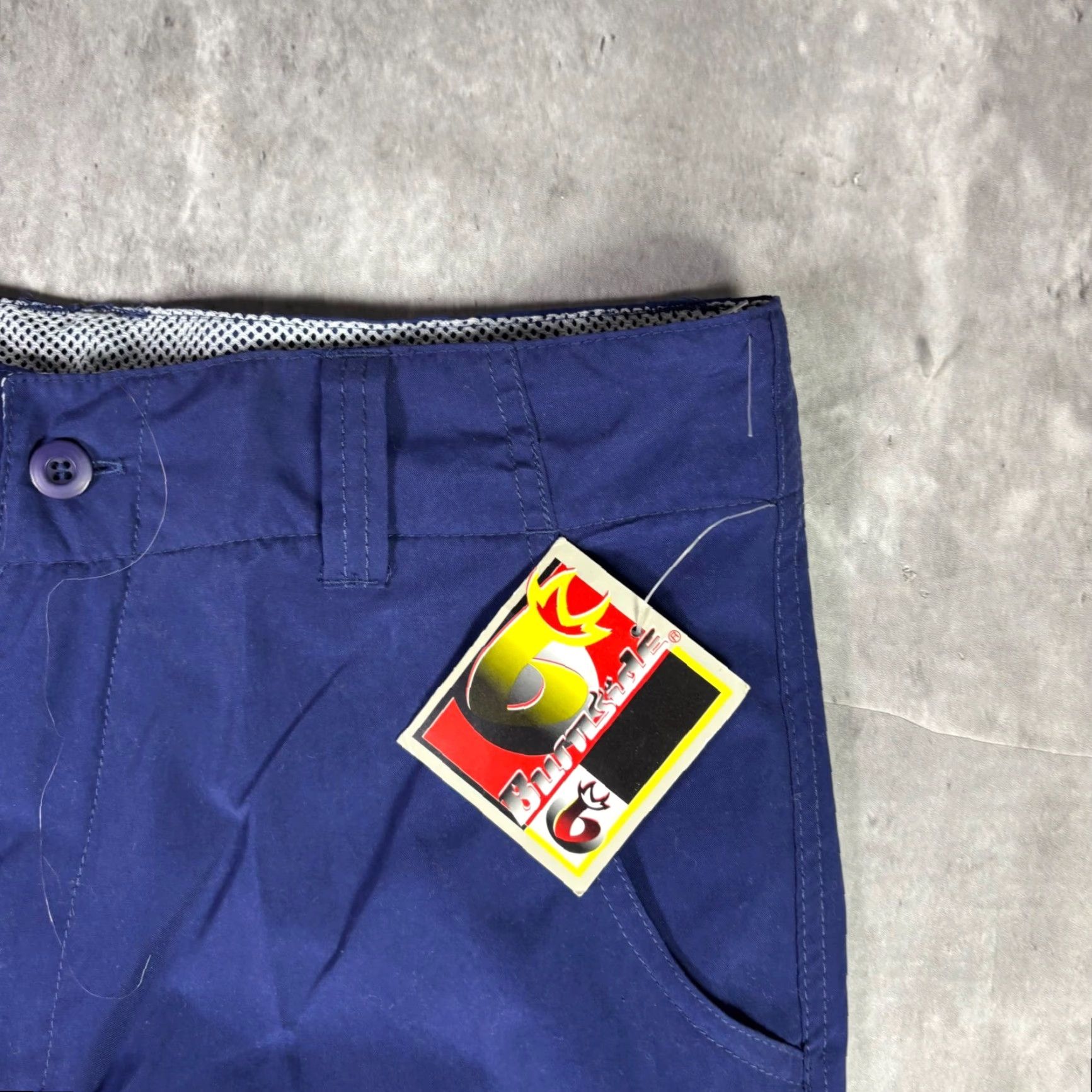 Burnside Burnside Cargo Pants Drawstring Hem Adjustable Waist 32x32 Navy Blue 90s Mens Pants Size US 32 / EU 48 - 7 Thumbnail